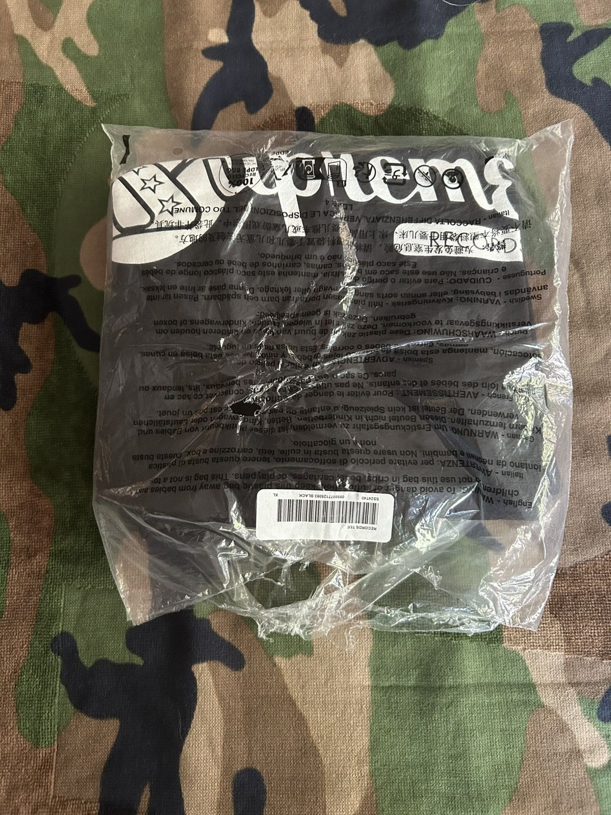 Supreme Supreme Records Tee Black XL SS24 Size US XL / EU 56 / 4 - 2 Thumbnail