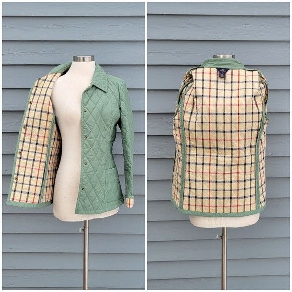 Brooks Brothers Brooks Brothers Green Quilted Nova Check Plaid Liner Light C Size M / US 6-8 / IT 42-44 - 3 Thumbnail