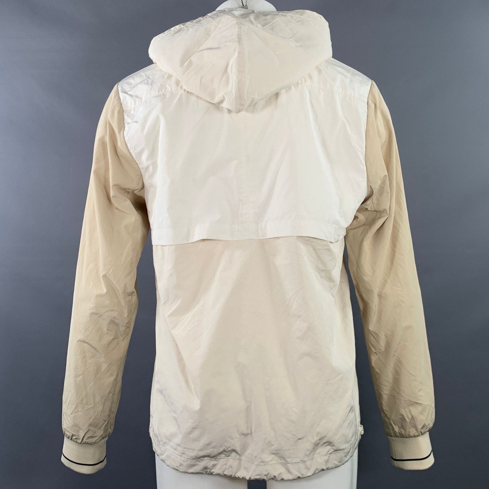 Scotch & Soda L Cream Tan Color Block Polyester Blend Hooded Jacket Size US L / EU 52-54 / 3 - 3 Thumbnail