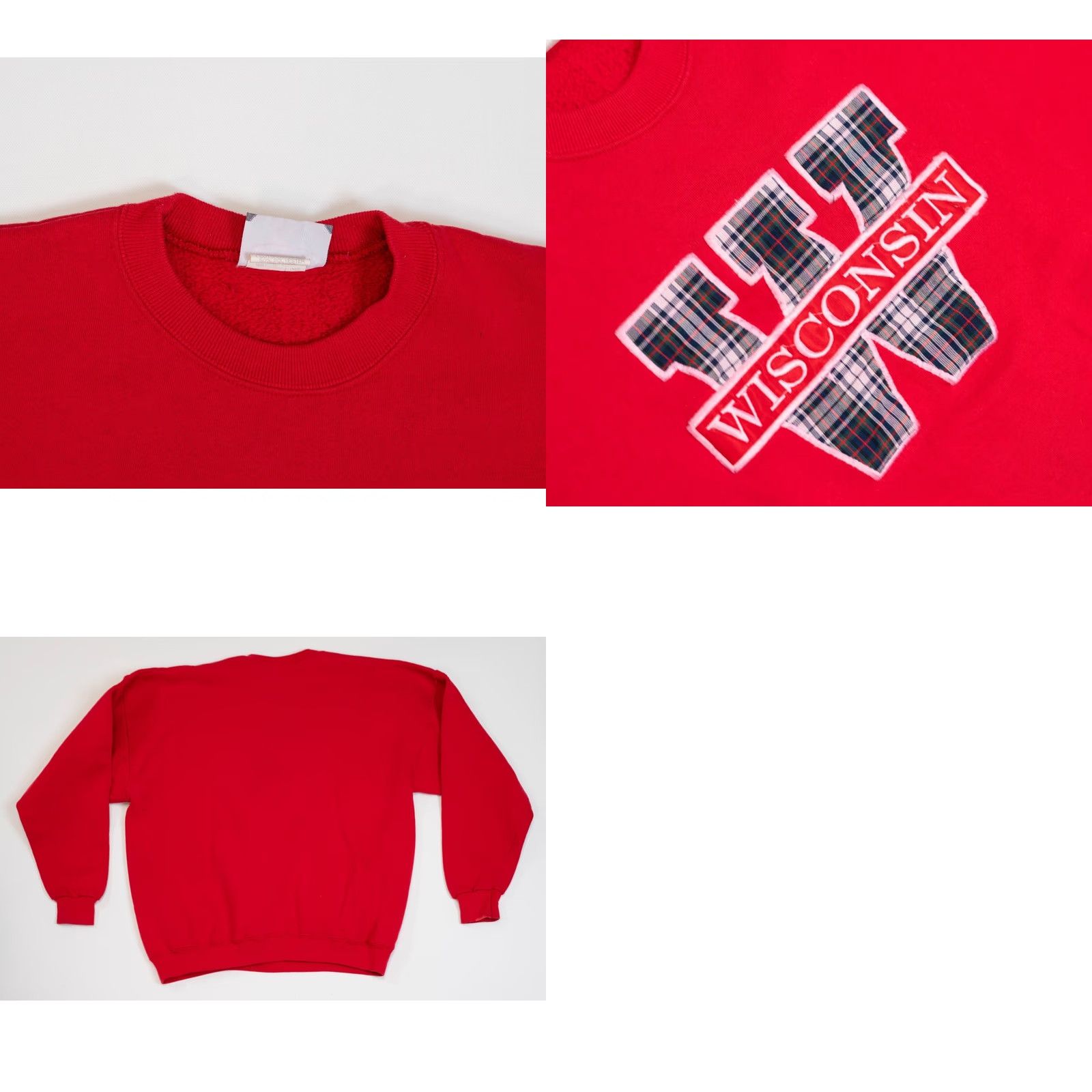NCAA VINTAGE University of Wisconsin Badgers Sweatshirt Women XL Red Lee Sport Shirt Womens LG? Size XL / US 12-14 / IT 48-50 - 9 Thumbnail