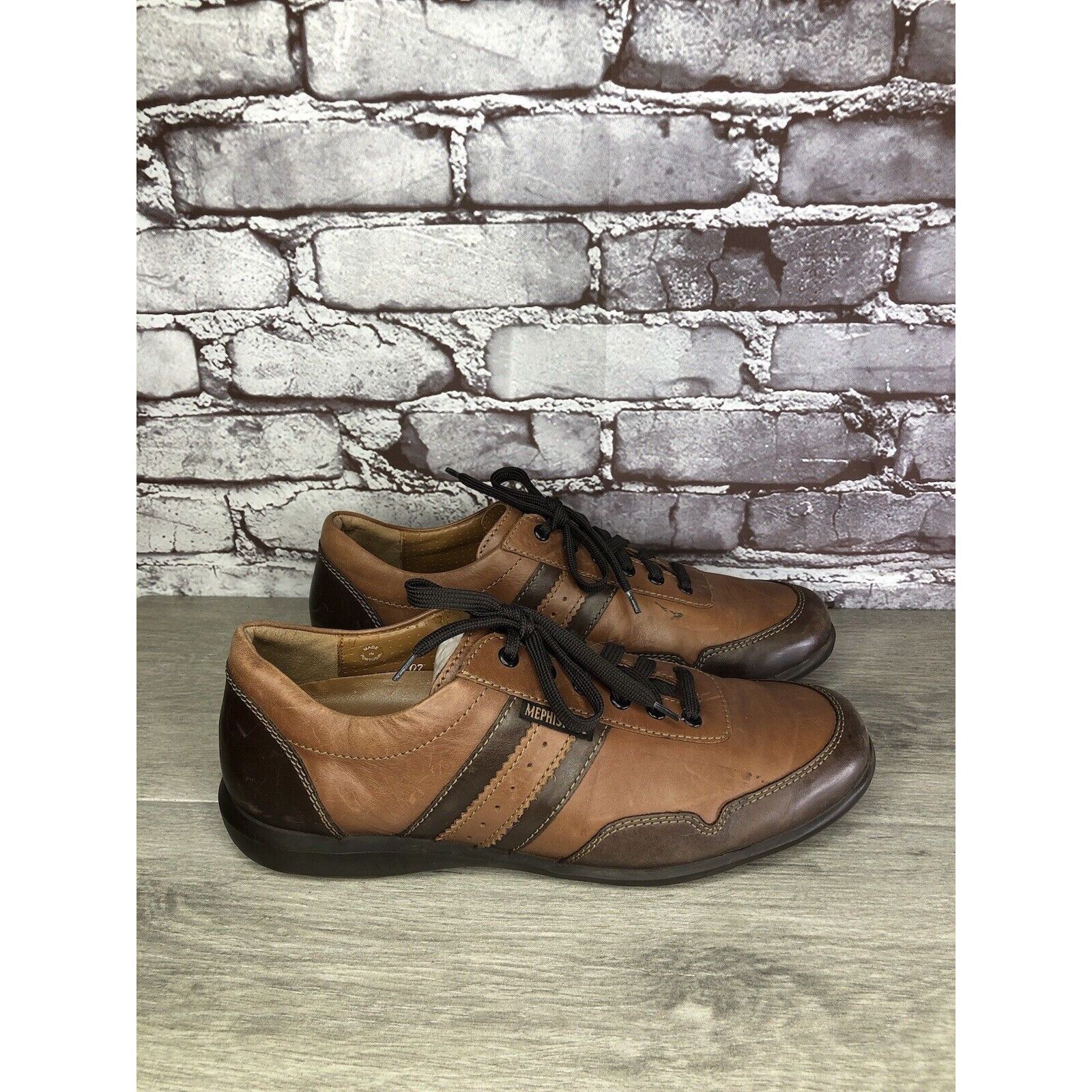 Mephisto Mephisto Air Jet Leather Brown Leather Driving Sneakers Shoe Size US 9 / EU 42 - 3 Thumbnail