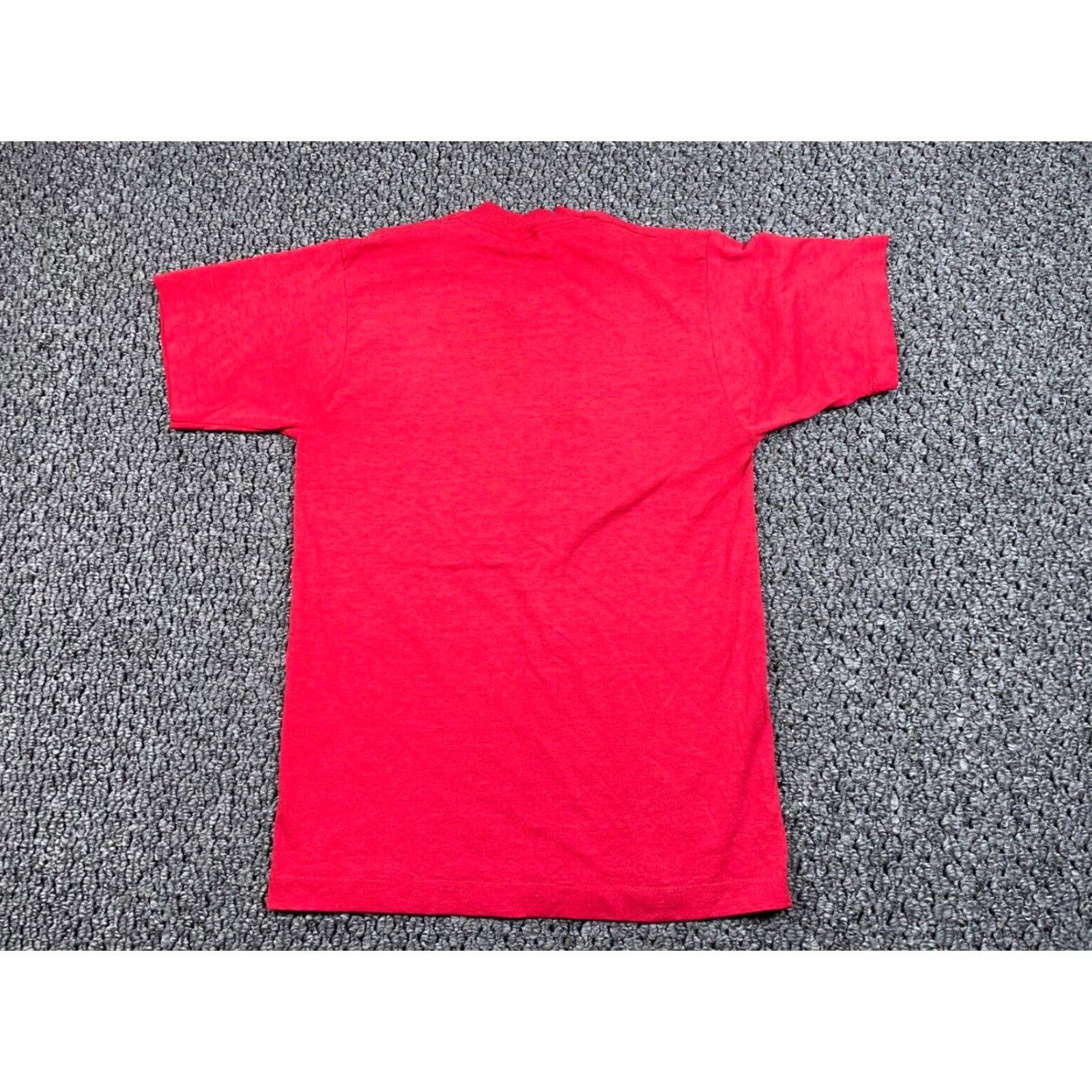 Vintage VINTAGE 80s Horse Sketch T-Shirt Mens Small Red Anna P Foote Print Shirt Size US S / EU 44-46 / 1 - 2 Thumbnail