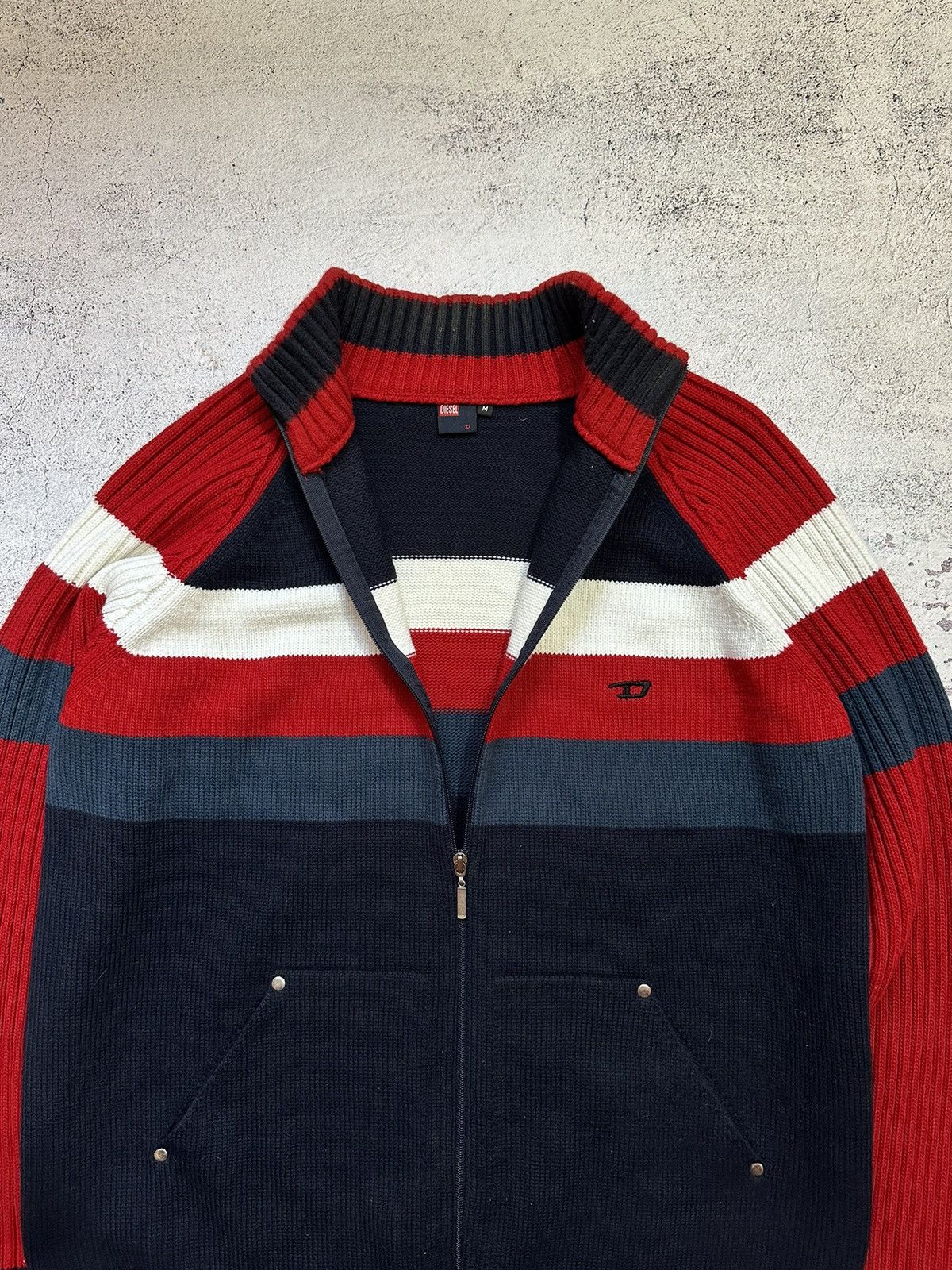 Diesel × Japanese Brand Vintage Diesel Zip Up Sweater Size US M / EU 48-50 / 2 - 6 Thumbnail