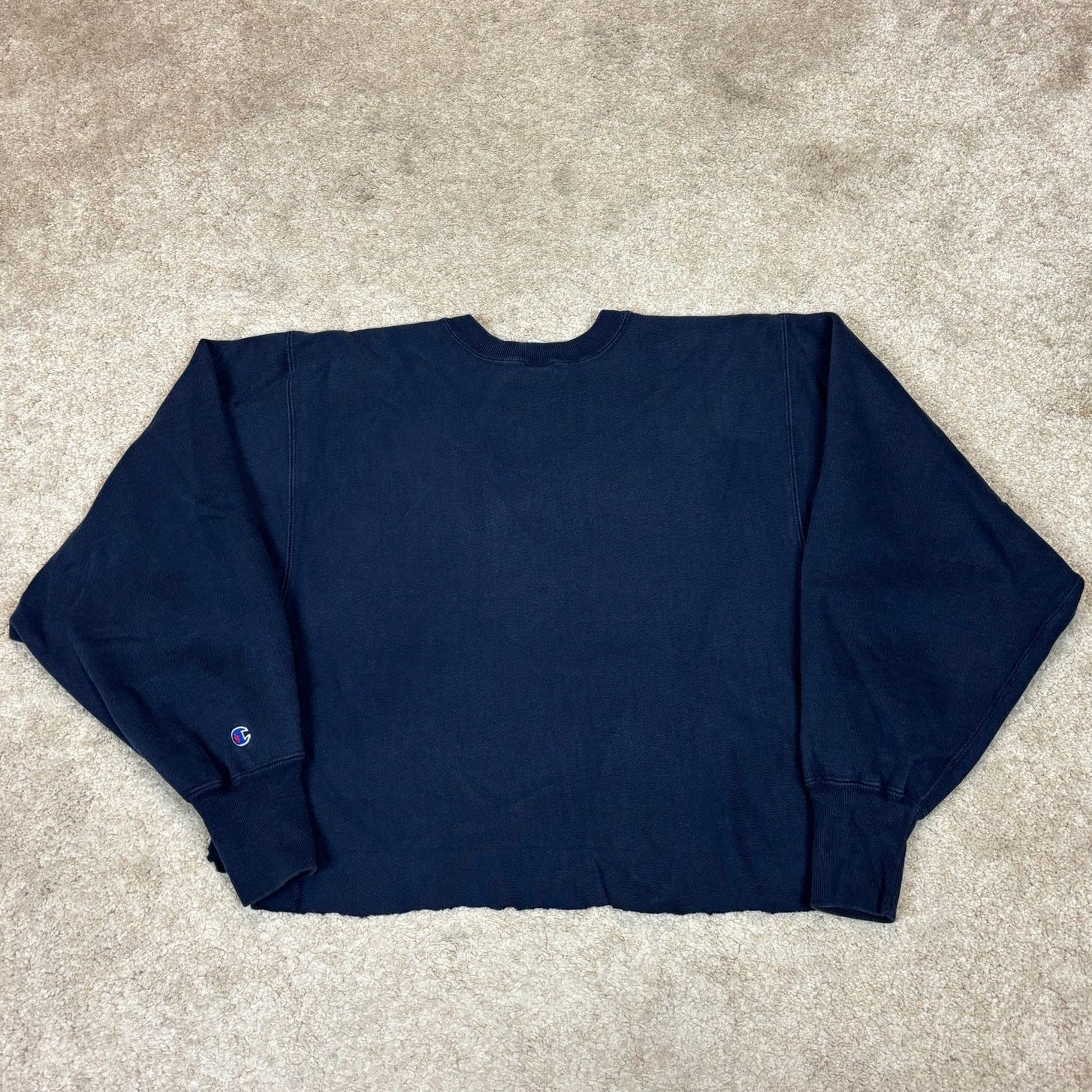 Champion × Vintage VTG 90s Champion Reverse Weave Paramount Crop Sweatshirt XL Size XL / US 12-14 / IT 48-50 - 3 Thumbnail