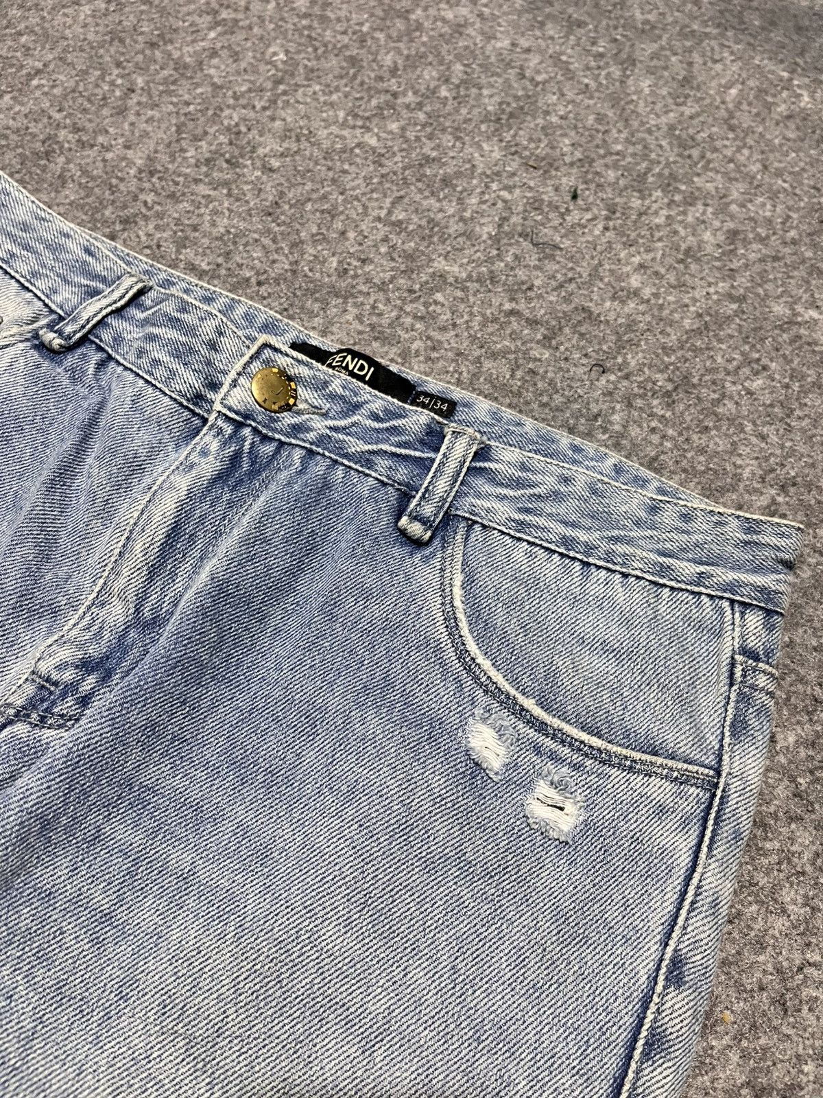 Fendi Fendi Fiend Ripped Jeans Pants Size US 34 / EU 50 - 14 Thumbnail