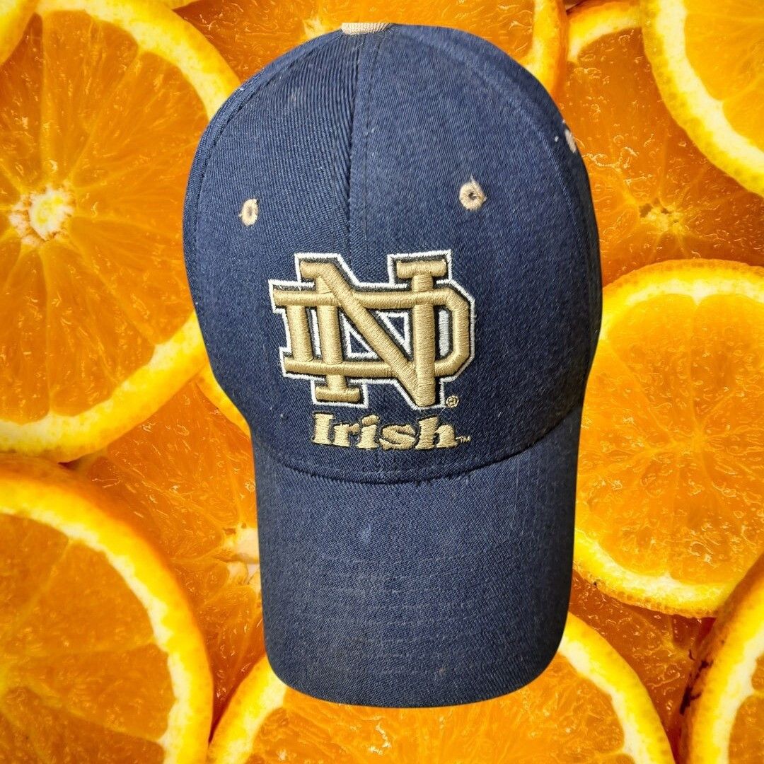 Zephyr Zephyr Notre Dame Irish Hat Cap Fitted ND Logo Shamrock Navy Size ONE SIZE - 1 Thumbnail