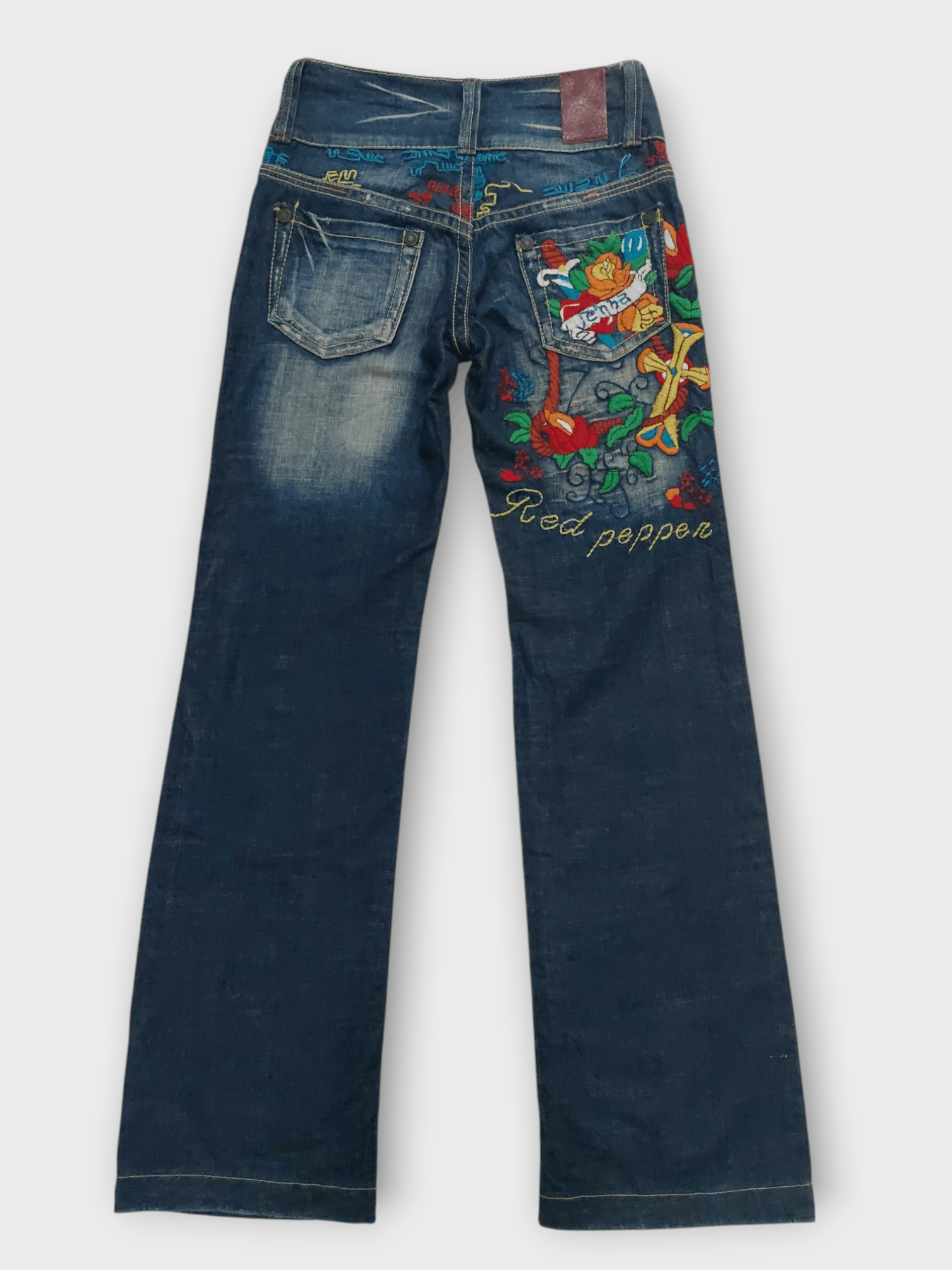 🔥Red Pepper Jeans Flare Embroidery Florish