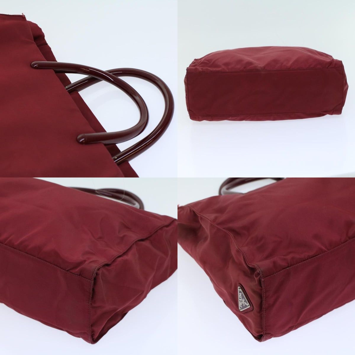 Prada PRADA Hand Bag Nylon Red Size ONE SIZE - 10 Thumbnail