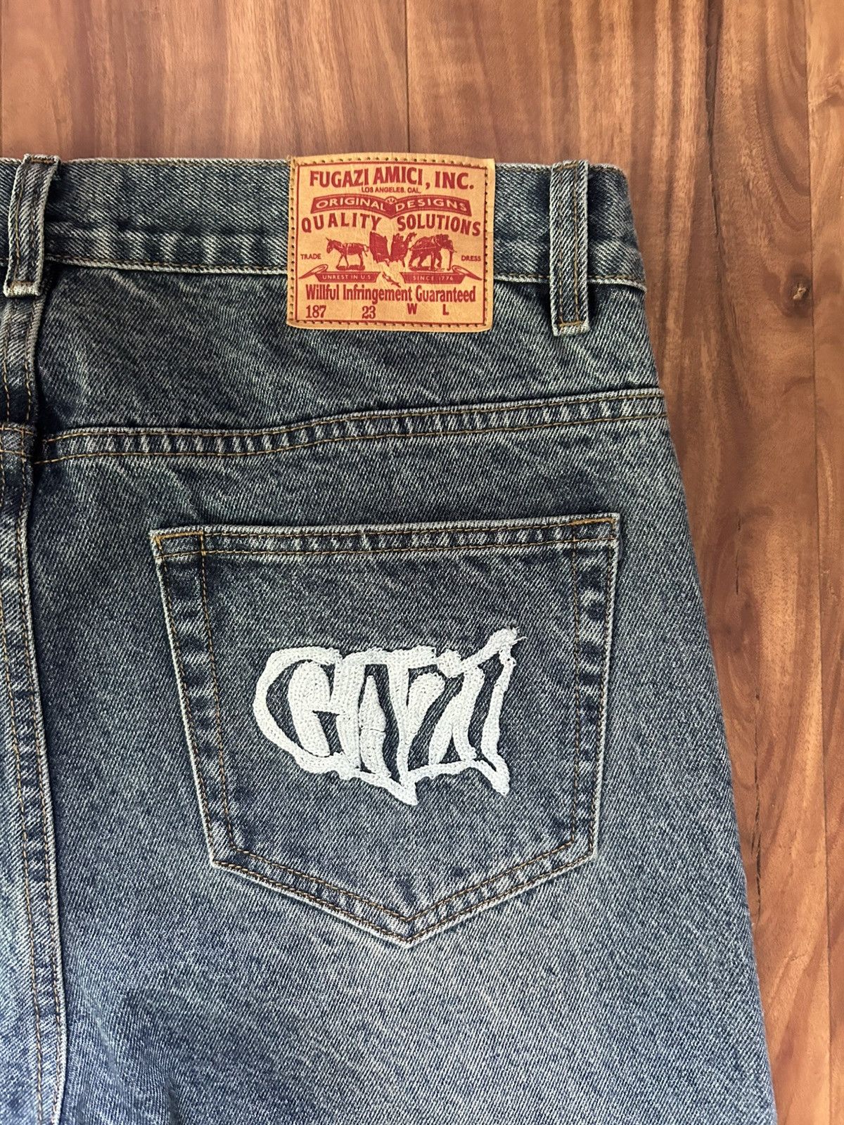 Fugazi Fugazi washed denim Size US 30 / EU 46 - 11 Thumbnail