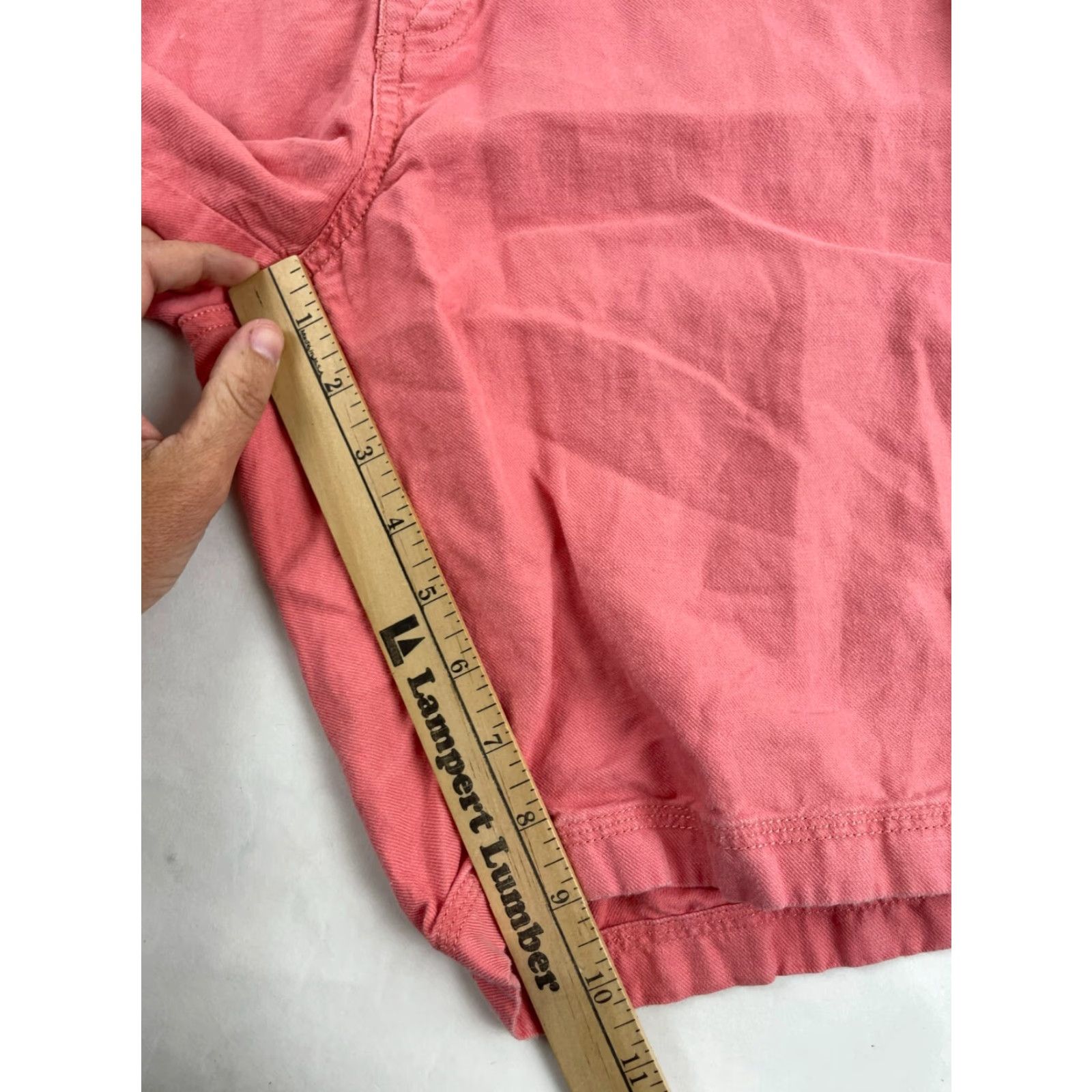 Nautica Nautica Shorts Mens 36W Pink Chino Flat Front Back Pockets Casual Travel Linen Cotton Modern 39 in Waist Regular No Vintage Mens Size US 39 - 5 Thumbnail