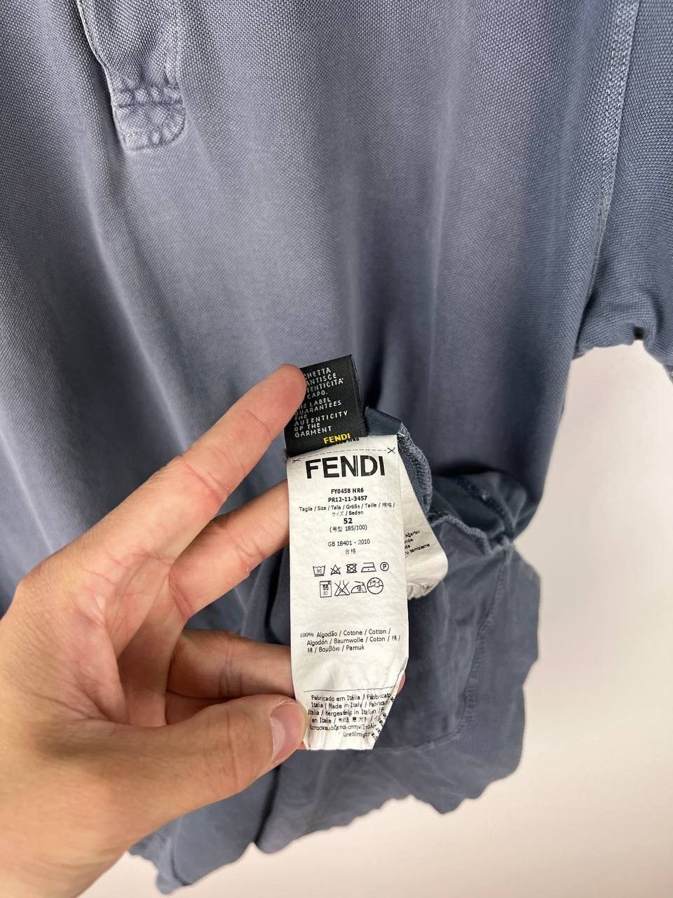 Fendi Fendi luxury polo t-shirts size 52 Size US L / EU 52-54 / 3 - 3 Thumbnail