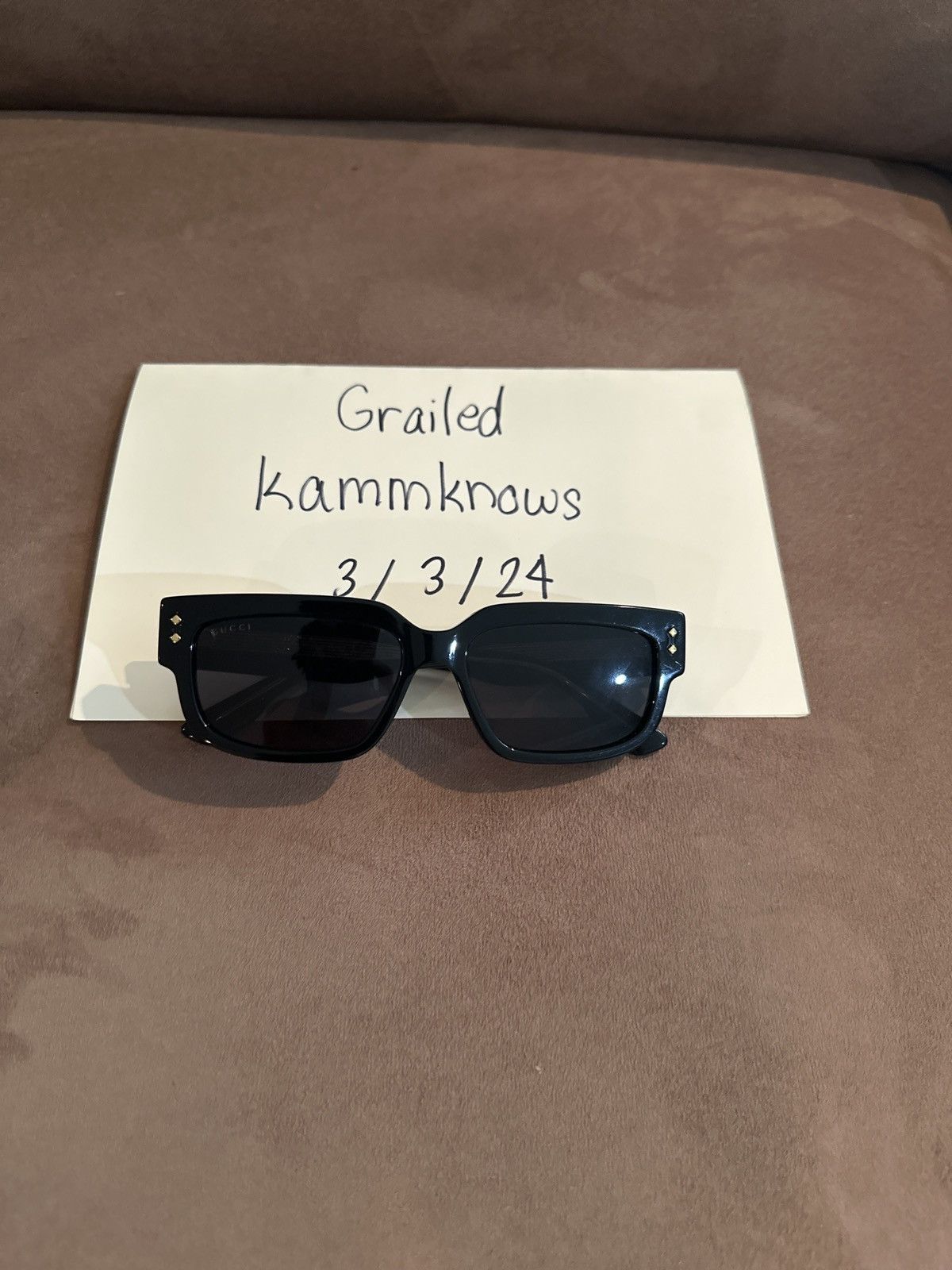 image of Gucci Gg1218S Sunglasses in Black, Men's