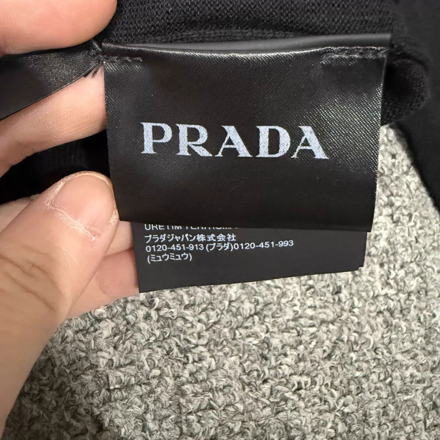 Prada Prada 24 New Black Cashmere Knit Sweater 50 Size US M / EU 48-50 / 2 - 5 Thumbnail