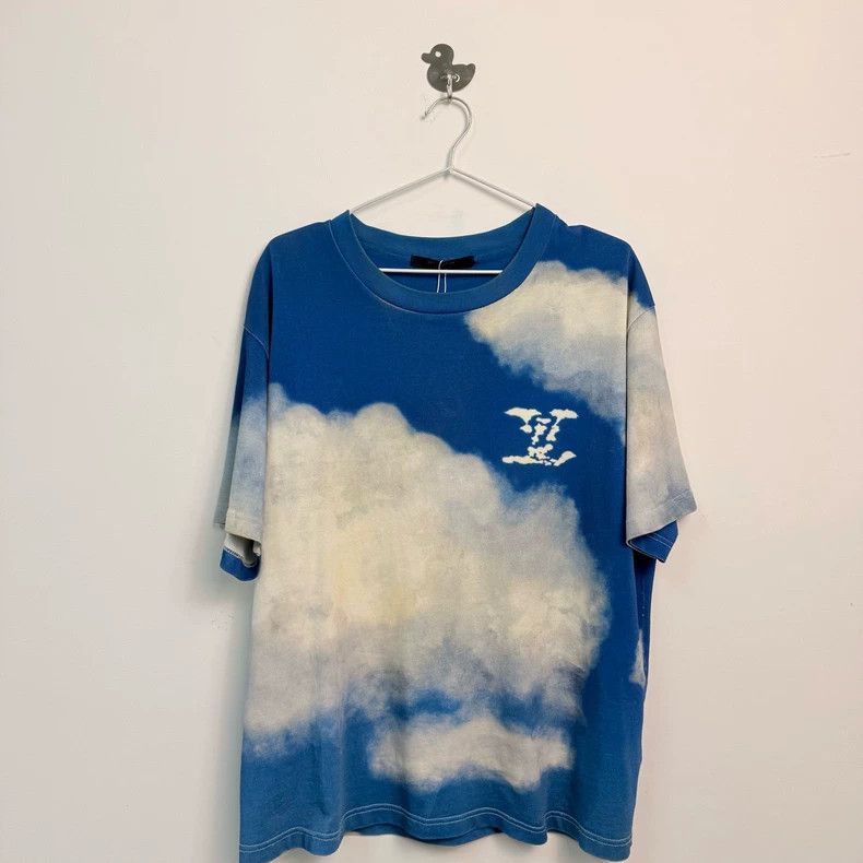 Louis Vuitton Louis Vuitton Blue Sky and White Cloud Short Sleeve Size US L / EU 52-54 / 3 - 1 Thumbnail
