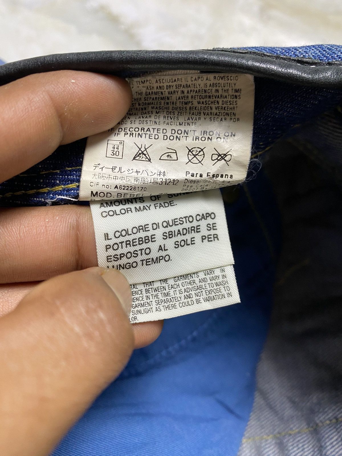 Diesel Diesel Bebel 0070Z blue bootcut regular jeans Size US 27 - 14 Thumbnail