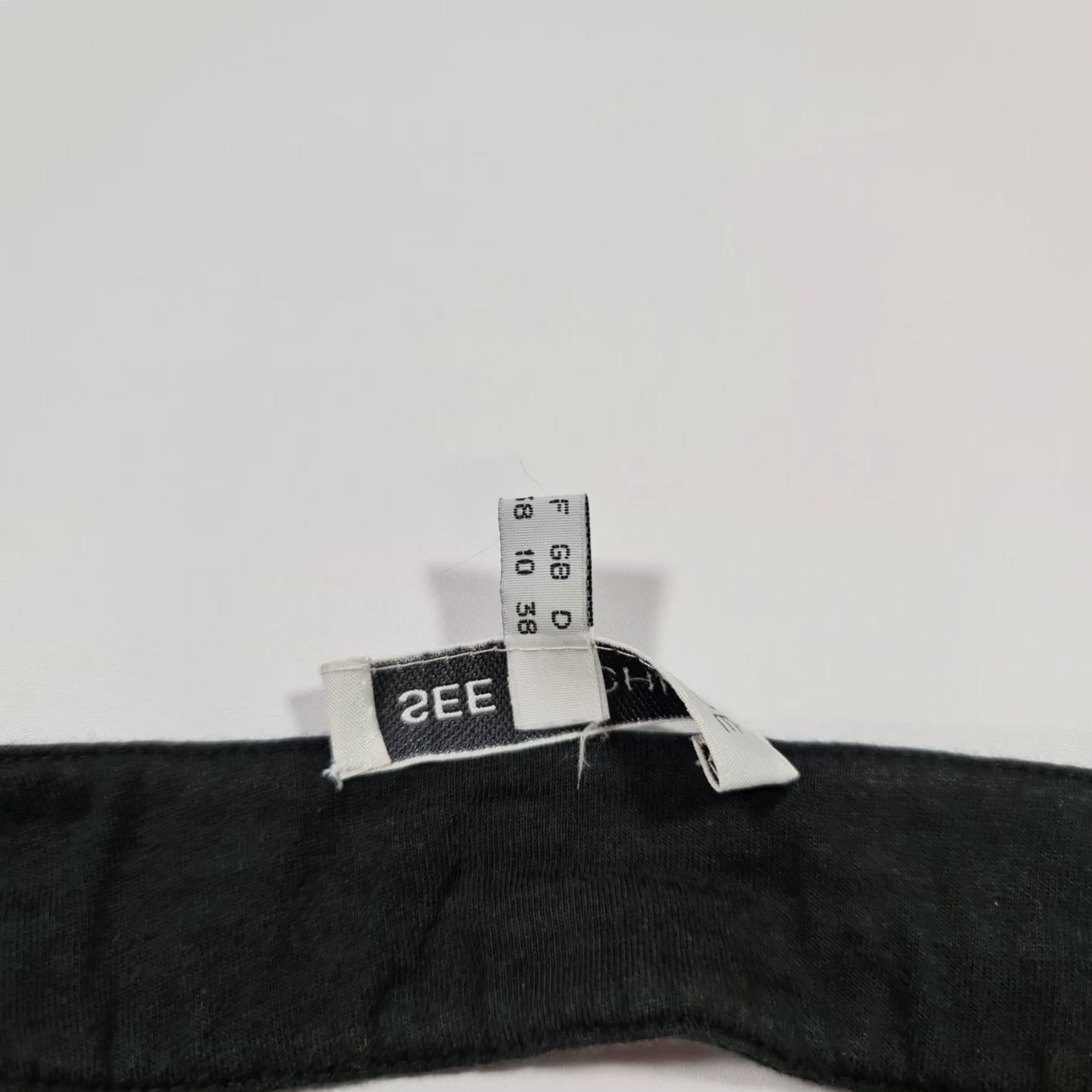 Vintage See by Chloe Womens Mini Dress Black 10 UK Sleeveless A-Line Short Length Size 32" / US 10 / IT 46 - 4 Thumbnail