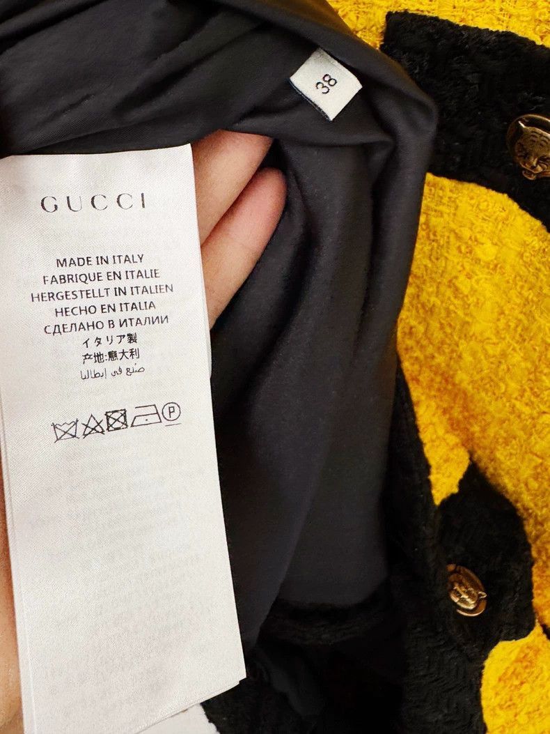 Gucci Gucci Woven Jacket in Yellow and Black-2505 Size M / US 6-8 / IT 42-44 - 4 Thumbnail
