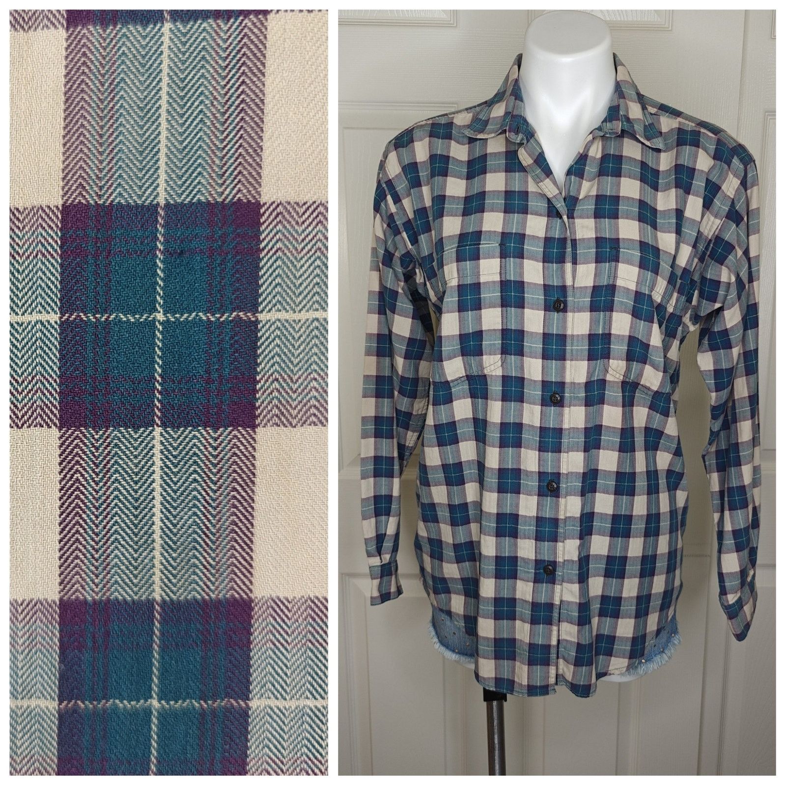 Patagonia W's Patagonia 100% cotton plaid button down shirt sz S Size S / US 4 / IT 40 - 1 Thumbnail