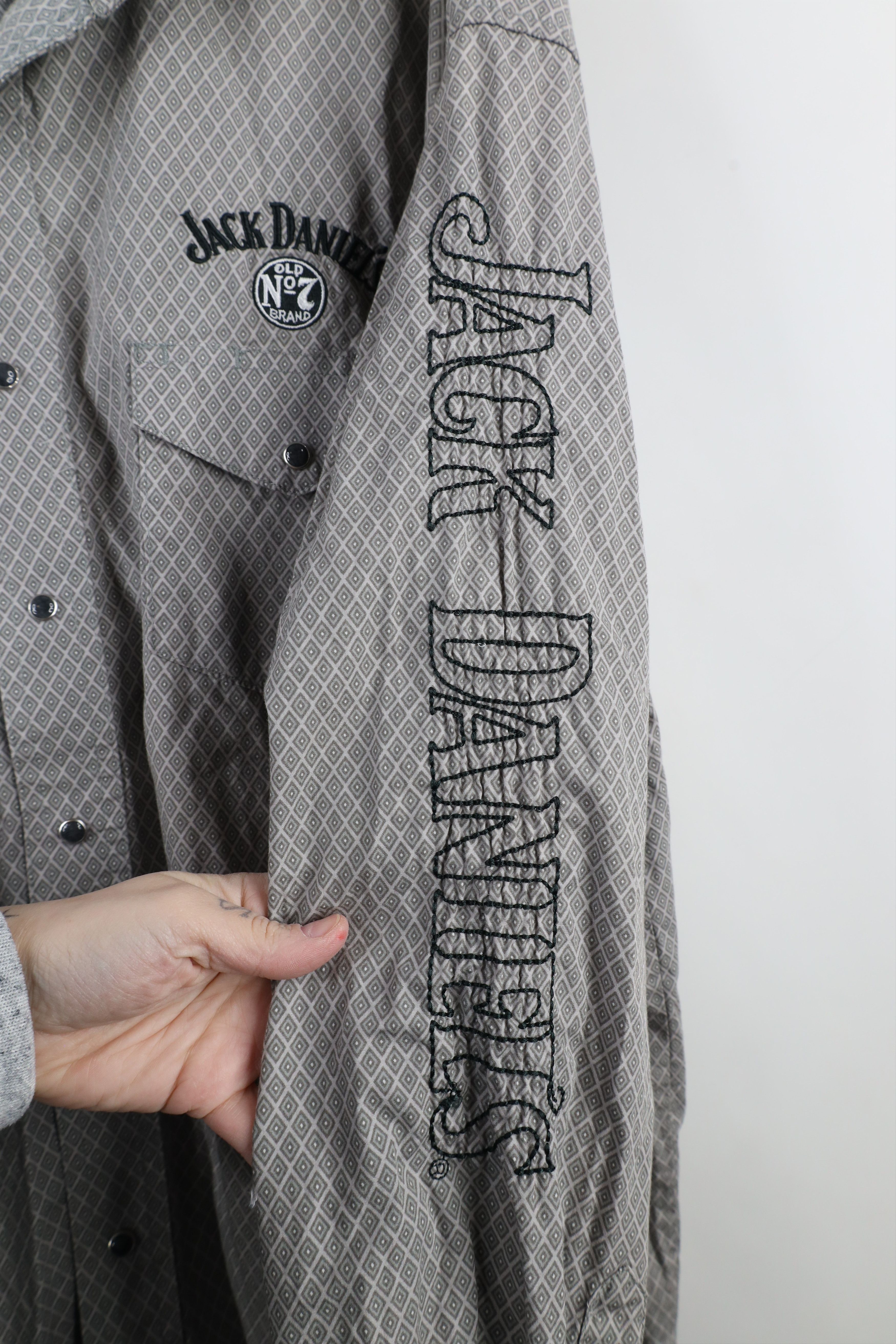 Vintage × Wrangler Vintage Wrangler x Jack Daniels Diamond Snap Button Shirt Size US XXL / EU 58 / 5 - 6 Thumbnail