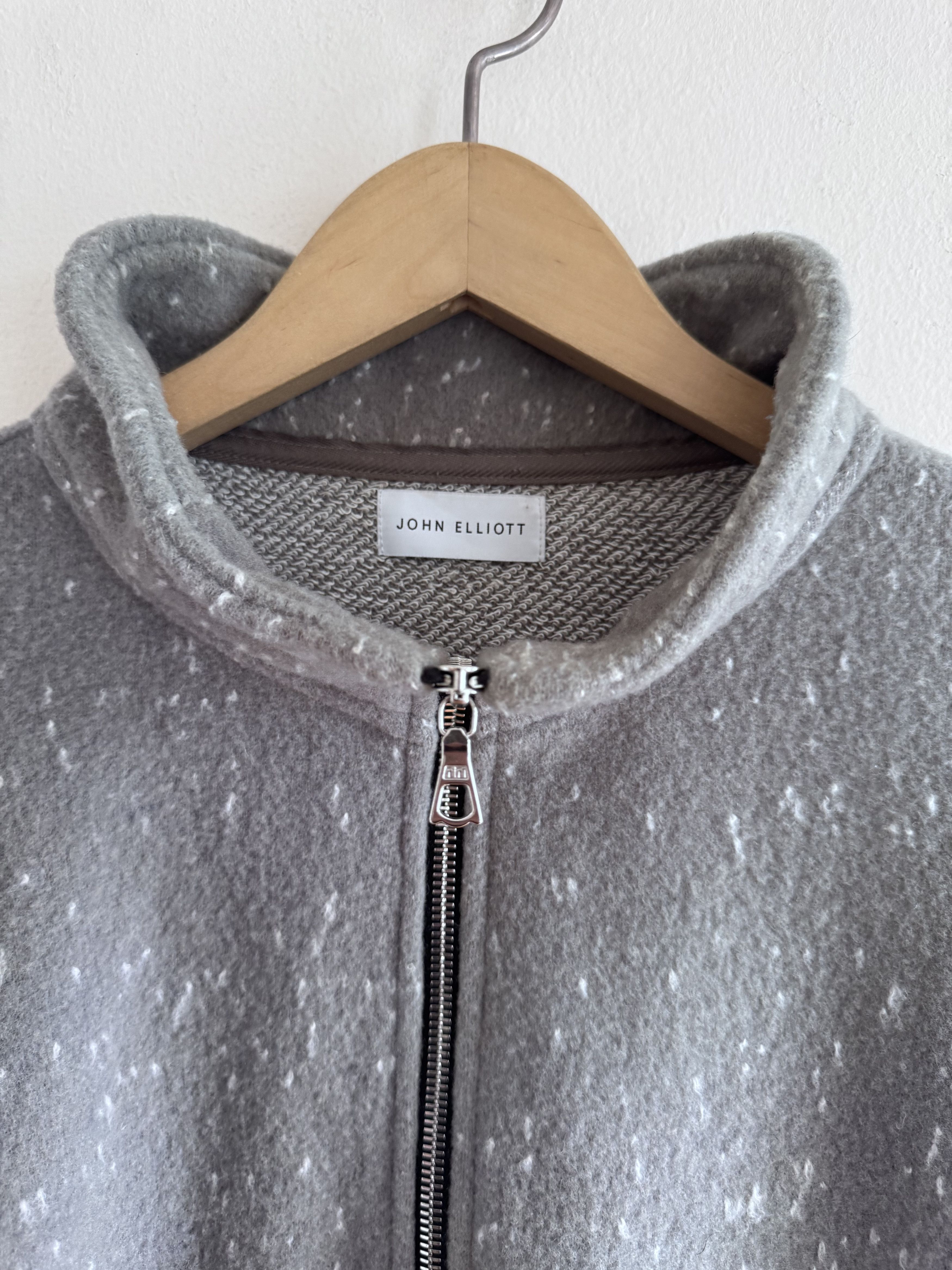 John Elliott John Elliott Spec Wool 1/4 Zip Pullover Moss Grey Size 4 USA Size US XL / EU 56 / 4 - 3 Thumbnail
