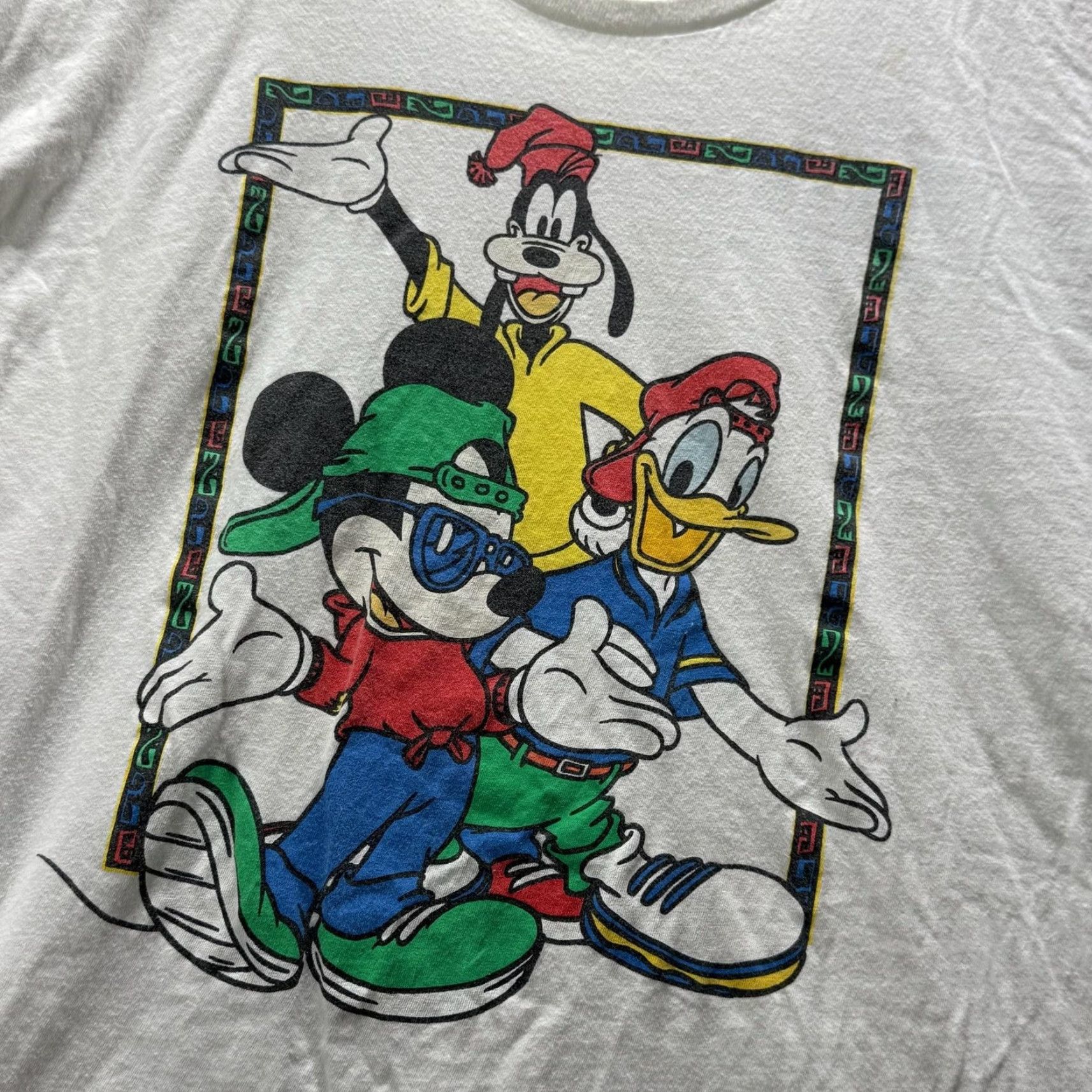 Disney Disney Shirt XL White Graphic Tee Mickey Donald Goofy Photo Y2k Vibe Men’s Tagsless Crew Neck Short Sleeve Shirt Size US XL / EU 56 / 4 - 3 Thumbnail