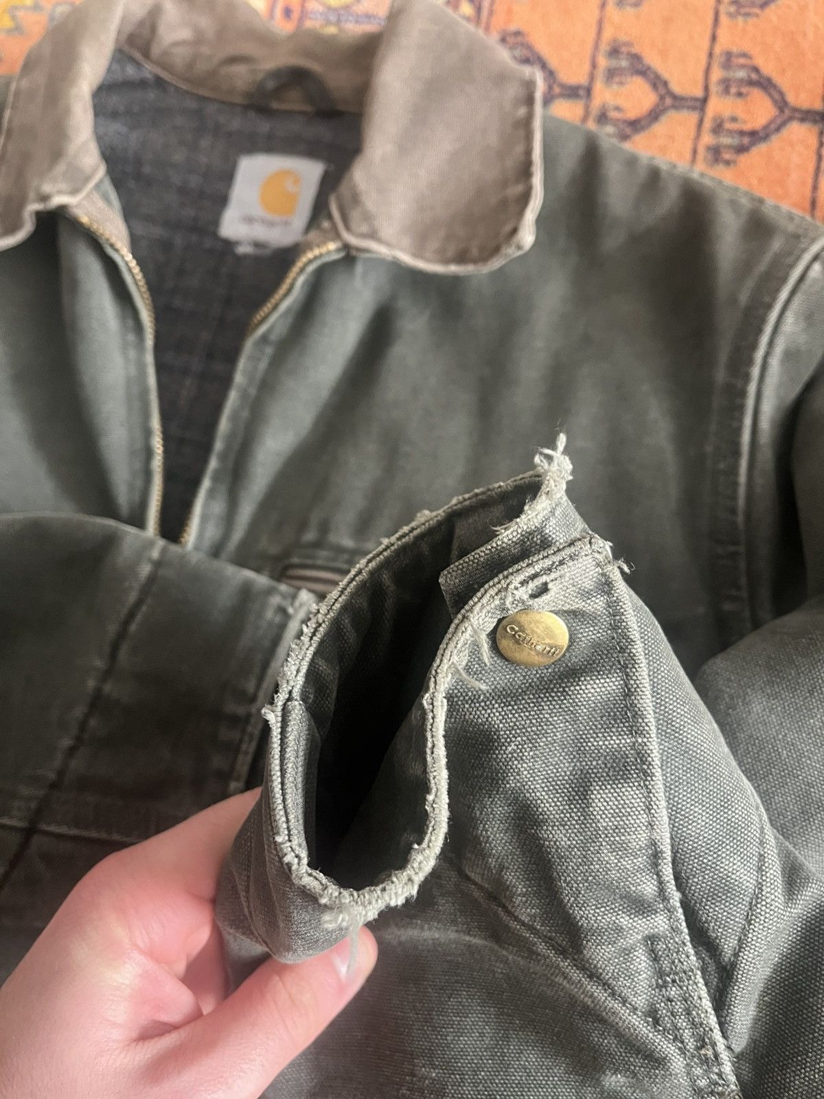 Carhartt VTG carhartt detroit jacket MOS sz small Size US S / EU 44-46 / 1 - 6 Thumbnail