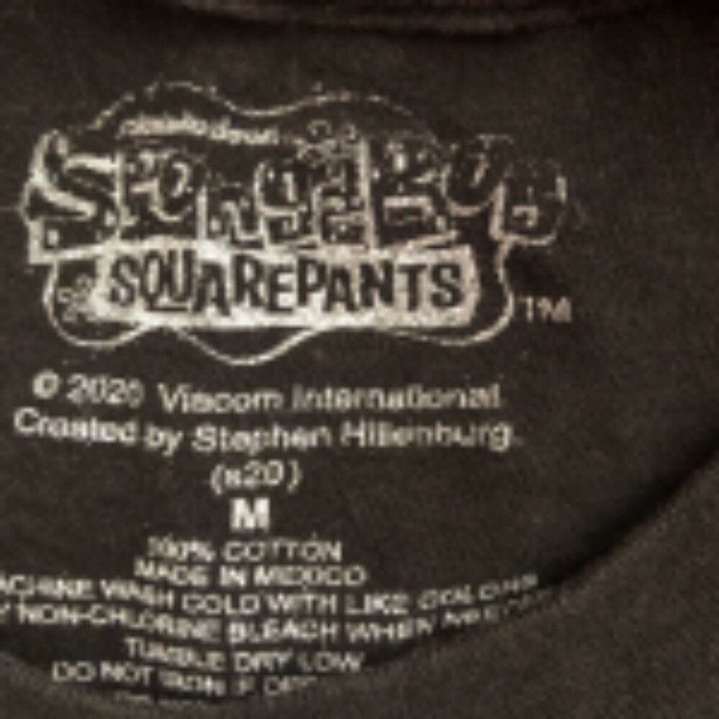 Nickelodeon Nickelodeon Cropped T-Shirt SpongeBob SquarePants Black sz M Size M / US 6-8 / IT 42-44 - 8 Thumbnail