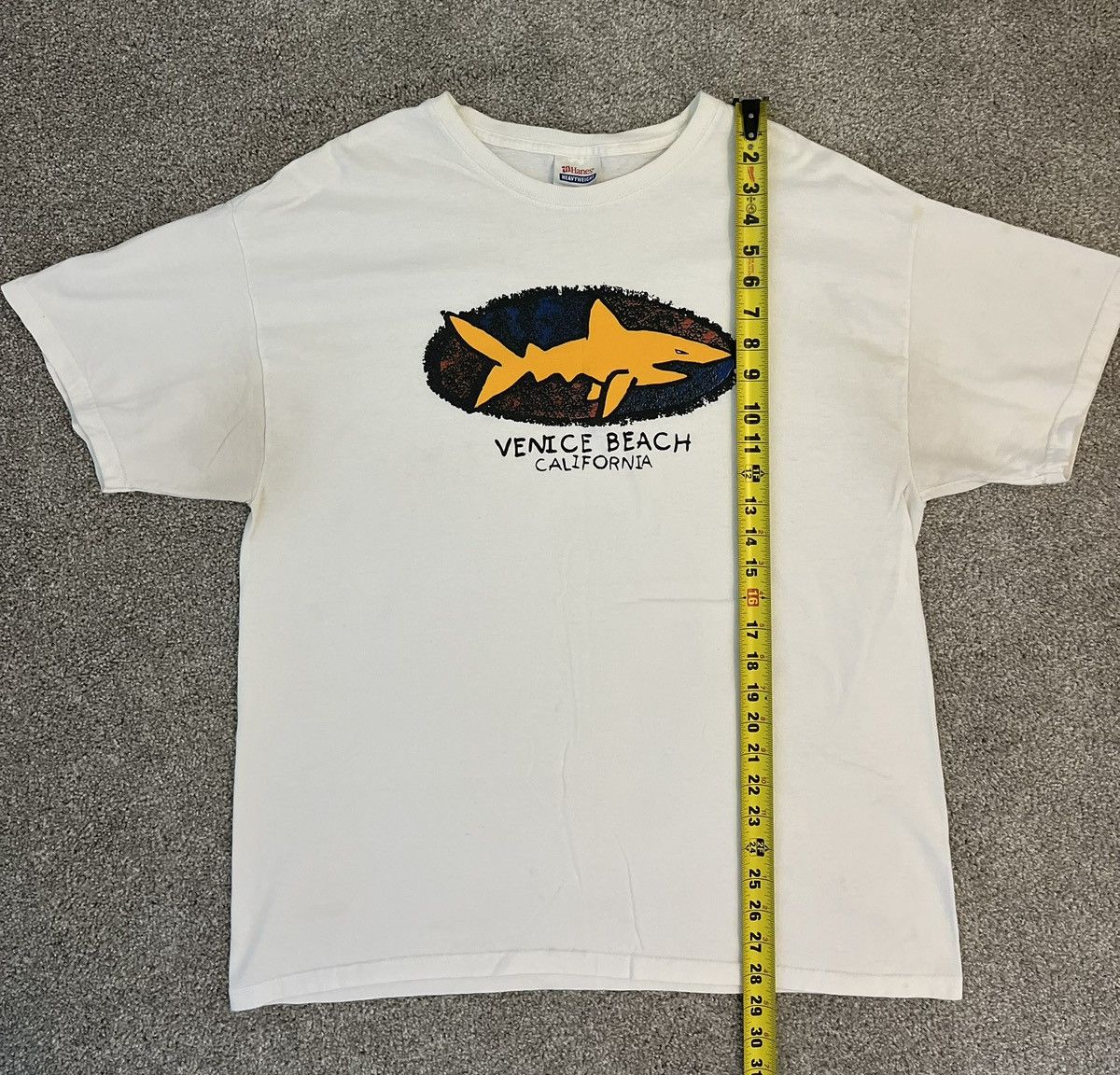 Hanes Vintage Venice Beach California Shark Graphic Shirt Tee XL Size US XL / EU 56 / 4 - 5 Thumbnail