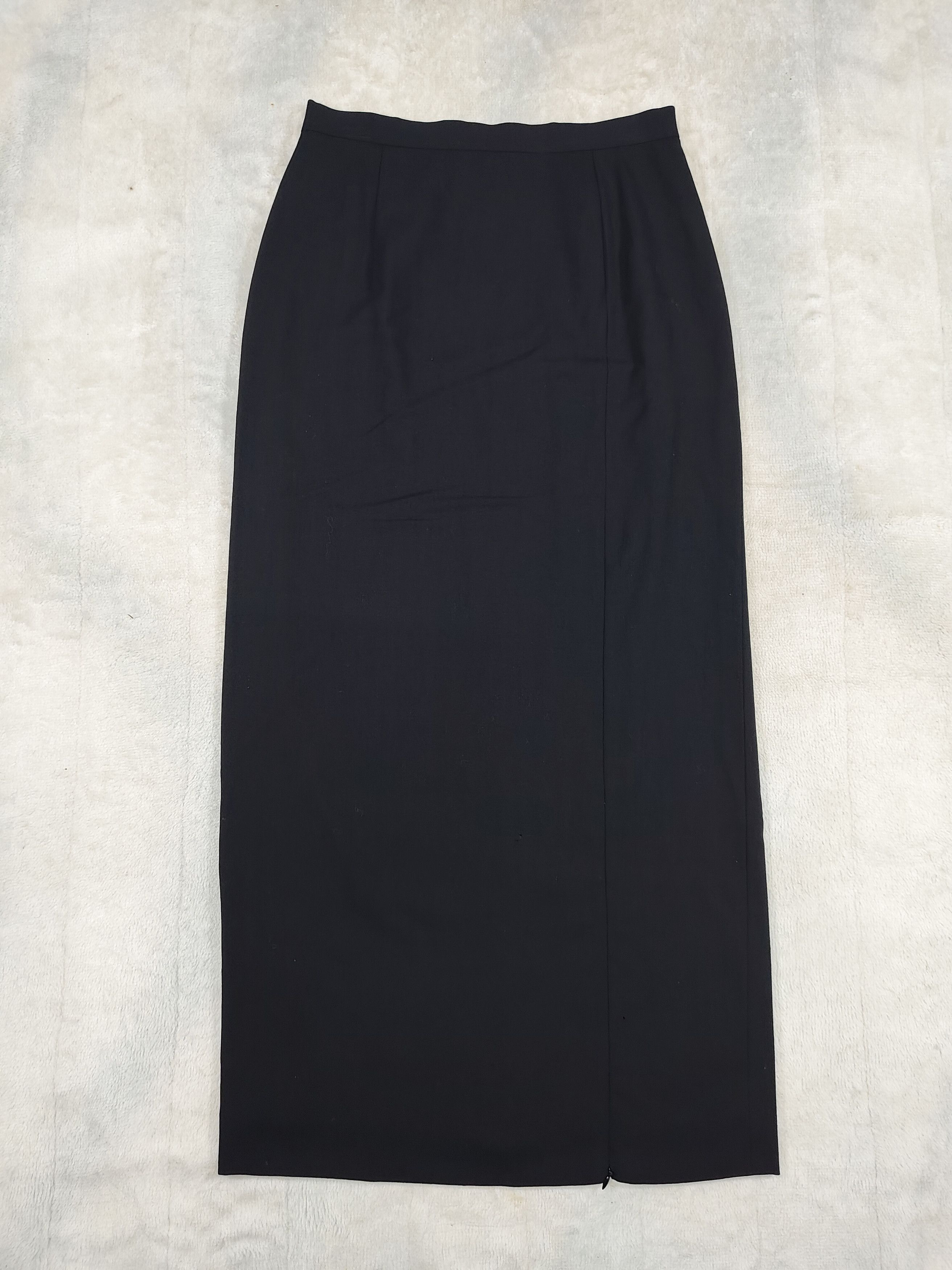 Givenchy 90s Givenchy 🇫🇷 Boutiques Line Wool Pencil Maxi Skirt Size 29" - 6 Thumbnail