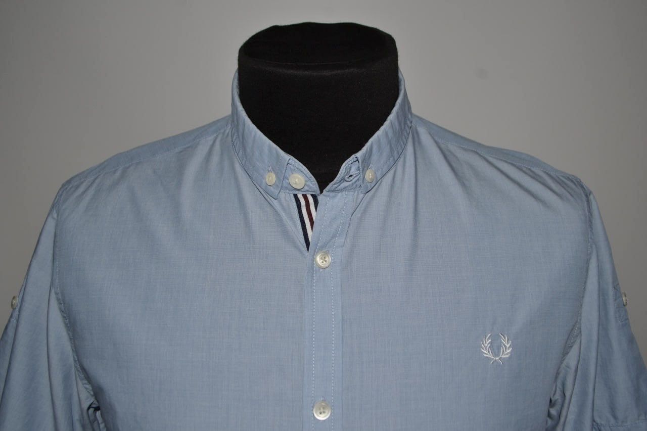 Fred Perry FRED PERRY Men's Short Sleeve Shirt size L Size US L / EU 52-54 / 3 - 2 Thumbnail