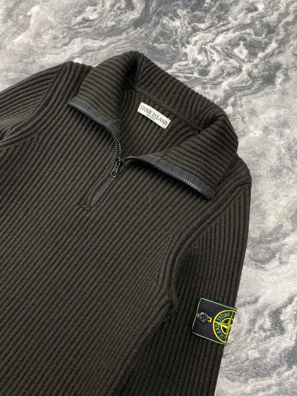 Stone Island Vintage Stone Island 1/4 Zip Knit Ribbed Sweater Men Size S Size US S / EU 44-46 / 1 - 4 Thumbnail