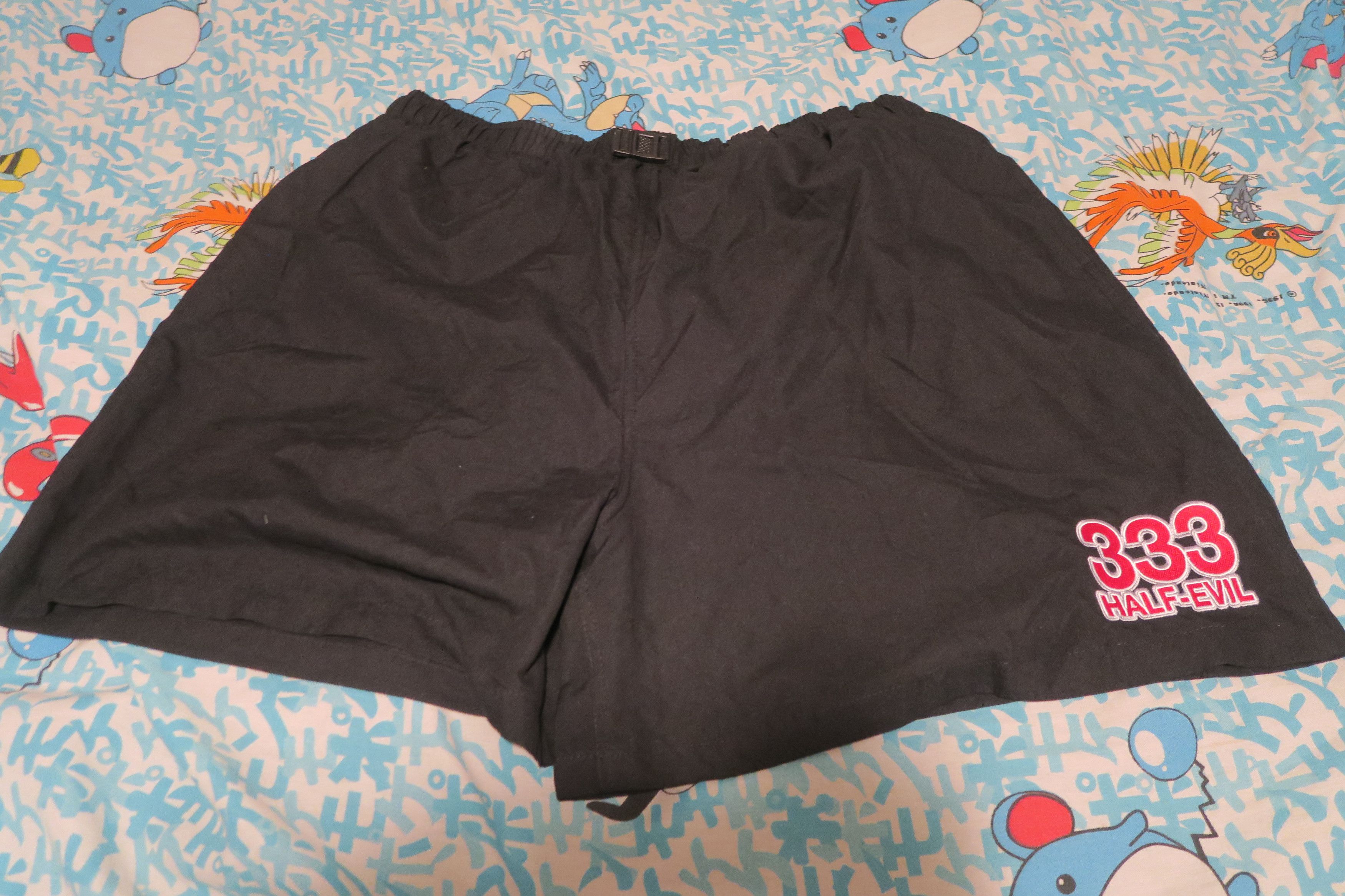 Half Evil Half Evil 333 Nylon Shorts Black Size XL Belted Size US 36 / EU 52 - 1 Thumbnail