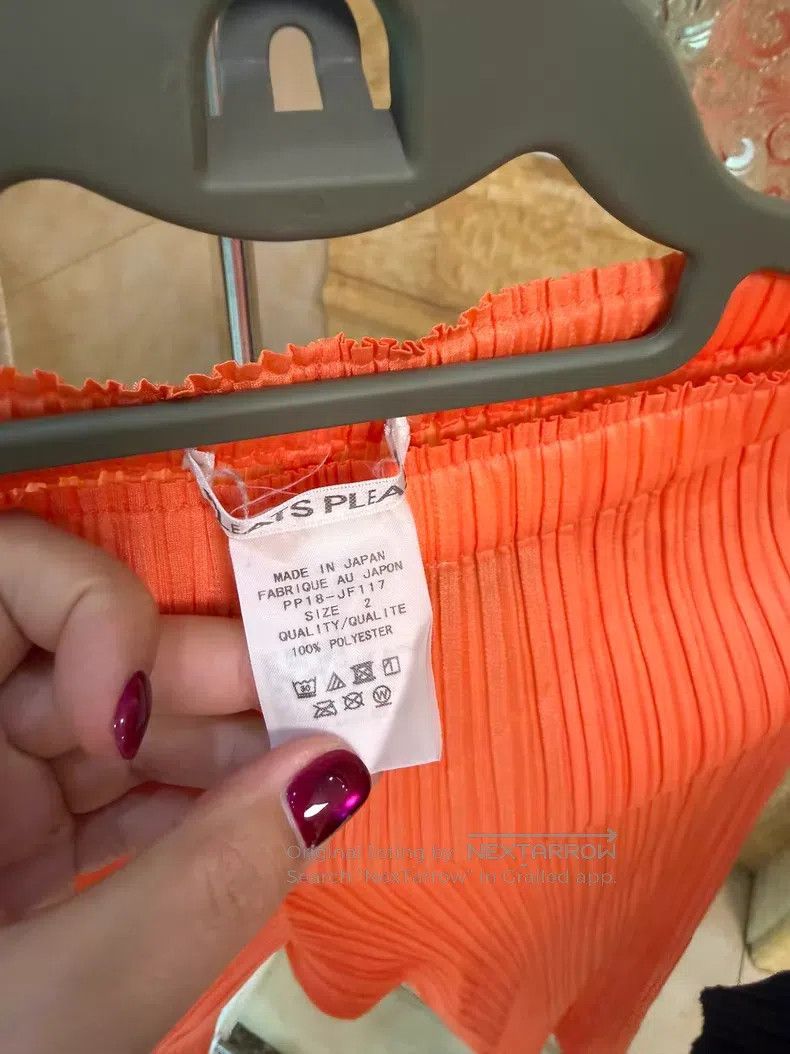 Issey Miyake Issey Miyake Orange Straight Pants Size 25" / US 0 / IT 36 - 2 Thumbnail