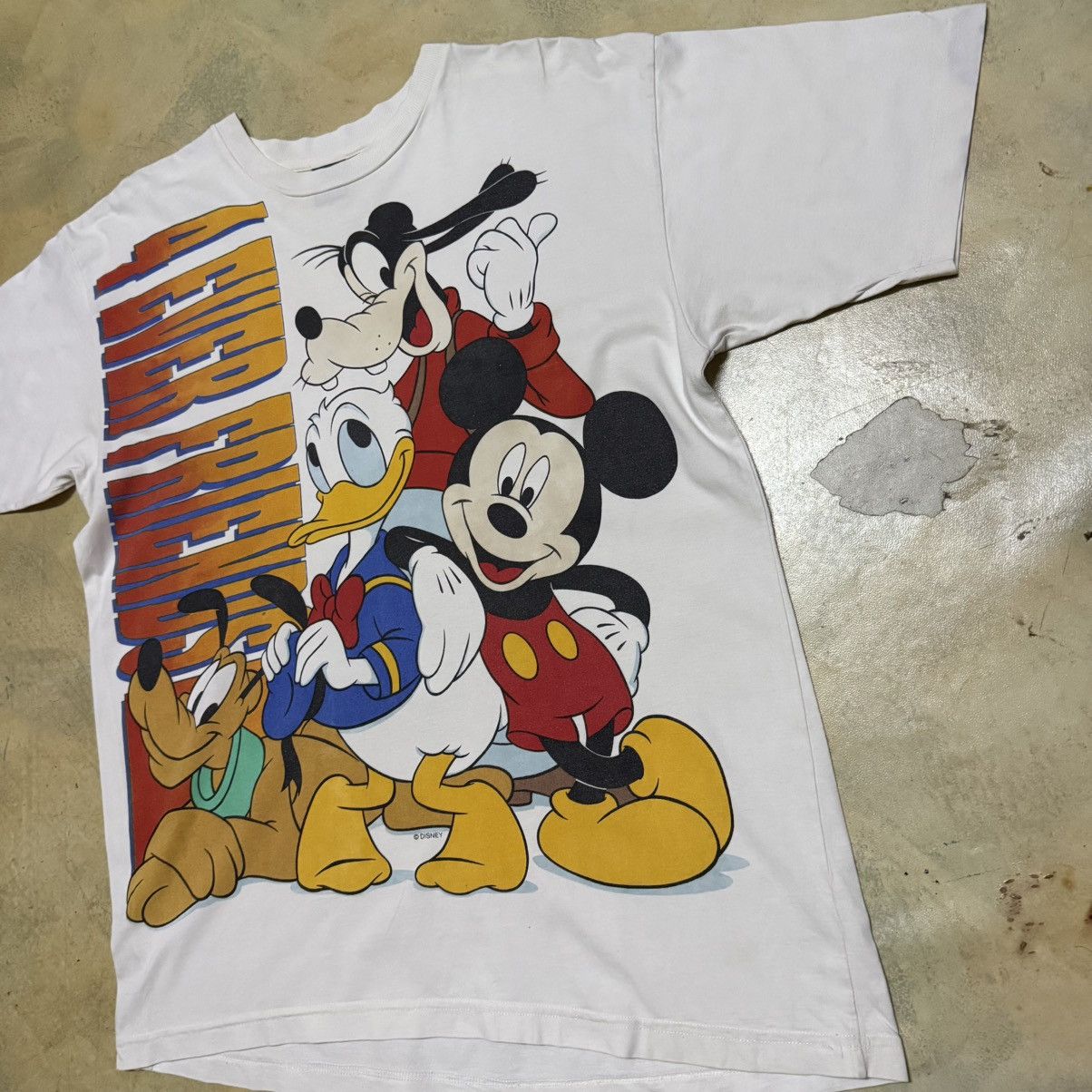 Disney × Mickey Mouse × Mickey Unlimited Vintage Mickey Mouse Mickey Unlimited Big Logo T Shirt Size US XL / EU 56 / 4 - 2 Thumbnail