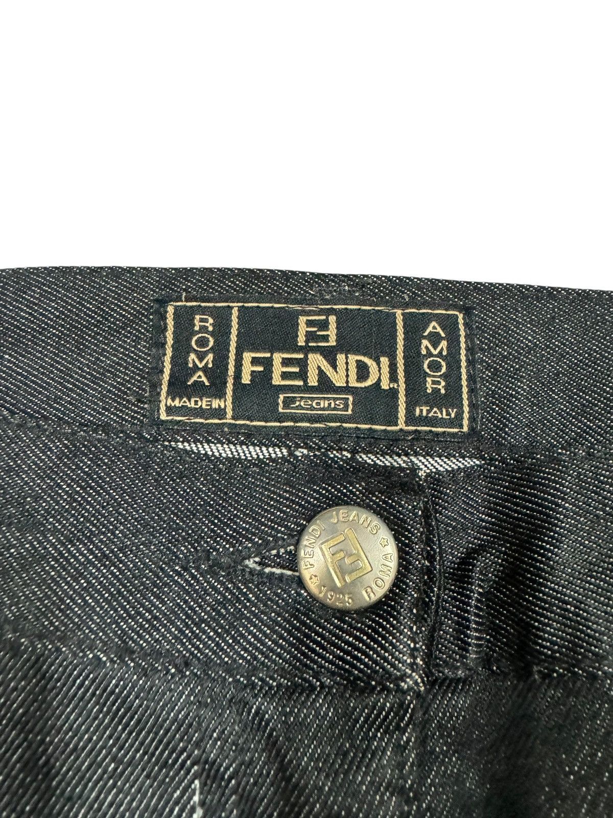 Fendi Authentic🔥Fendi Roma Italy Black Casual Pant Size US 31 - 11 Thumbnail