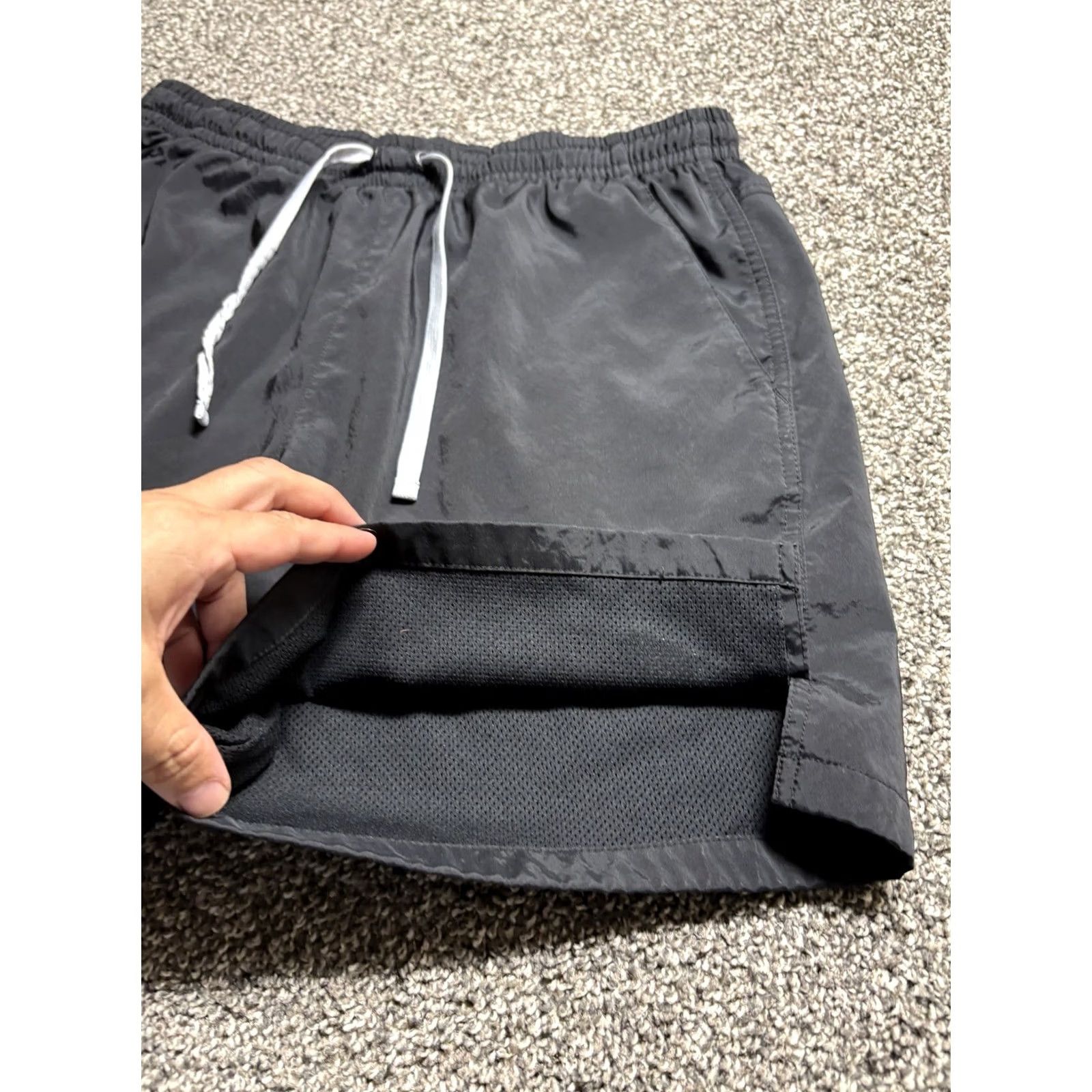 Nike Nike Woven Flow Shorts Mens Large Black Size US 33 - 6 Thumbnail