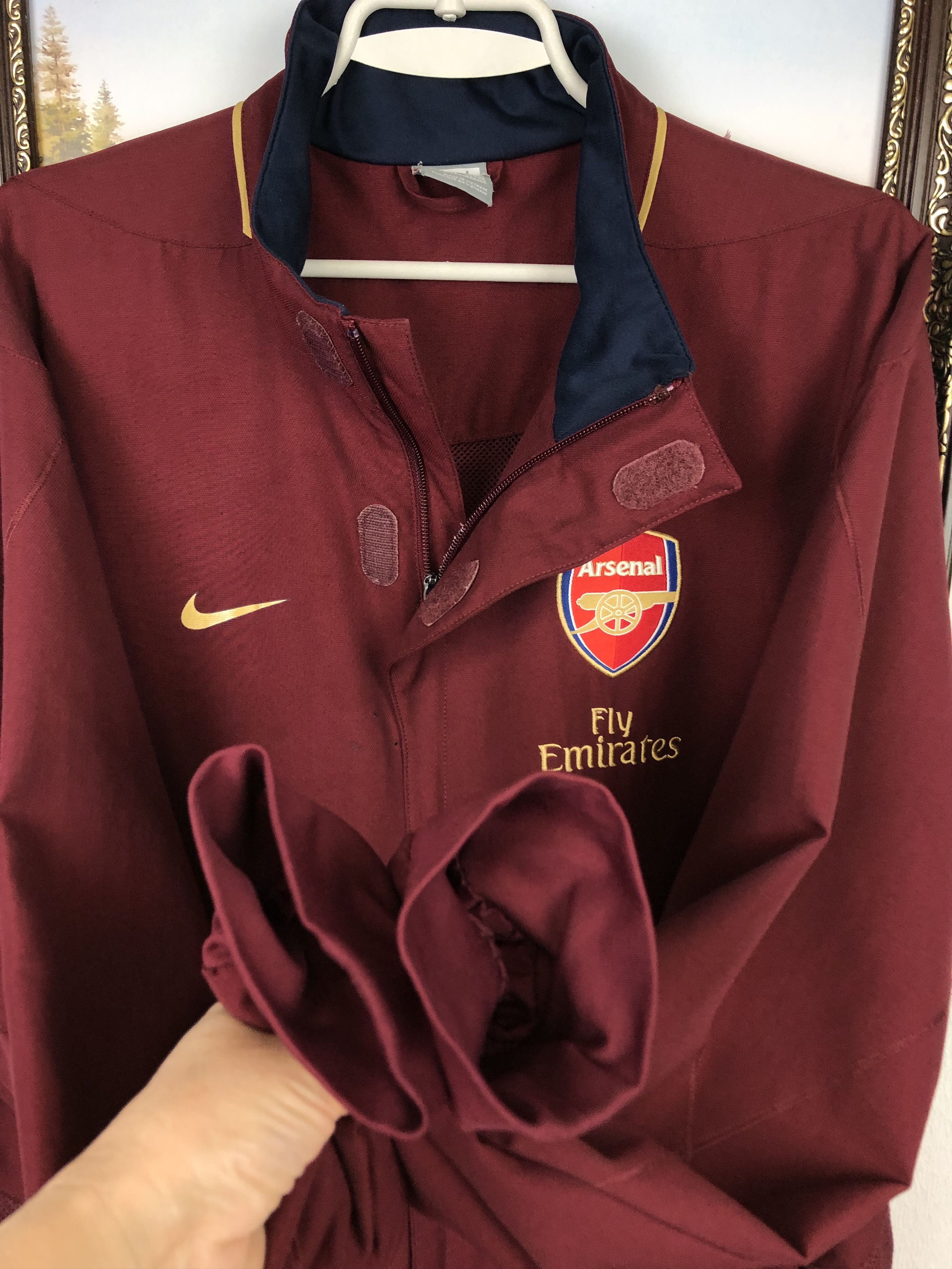 Nike Vintage Nike Arsenal Football Jacket Soccer Track Top Size US L / EU 52-54 / 3 - 7 Thumbnail