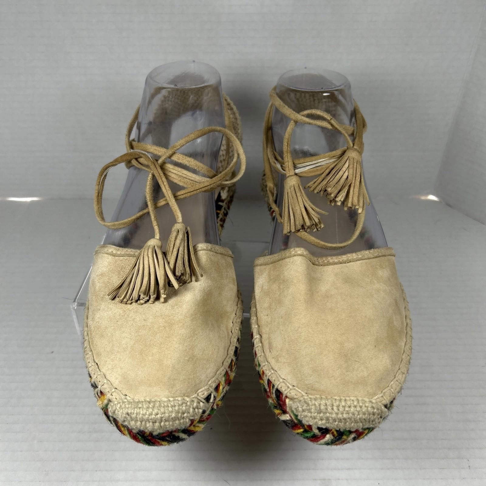 J.Crew J. CREW Suede Lace Up Espadrille Women’s Sz 9 Western Boho Size US 9 / IT 39 - 1 Thumbnail