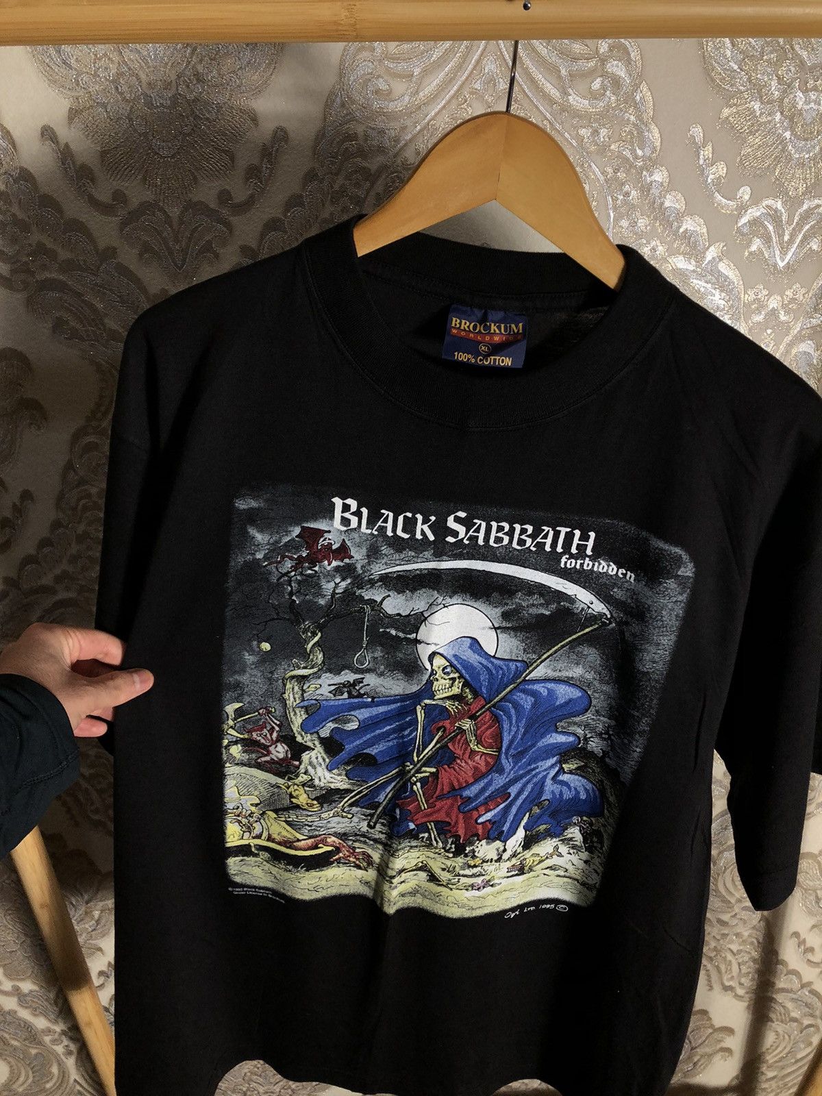 Band Tees VINTAGE BROCKUM BLACK SABBATH 1995 ROCK T-SHIRT RETRO Y2K Size US XL / EU 56 / 4 - 2 Thumbnail