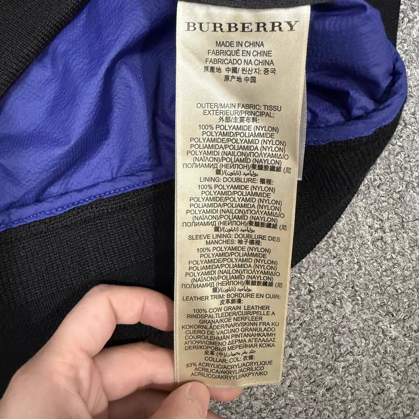 Burberry Burberry Blue-Purple Jacket M 99 New Size US M / EU 48-50 / 2 - 4 Thumbnail