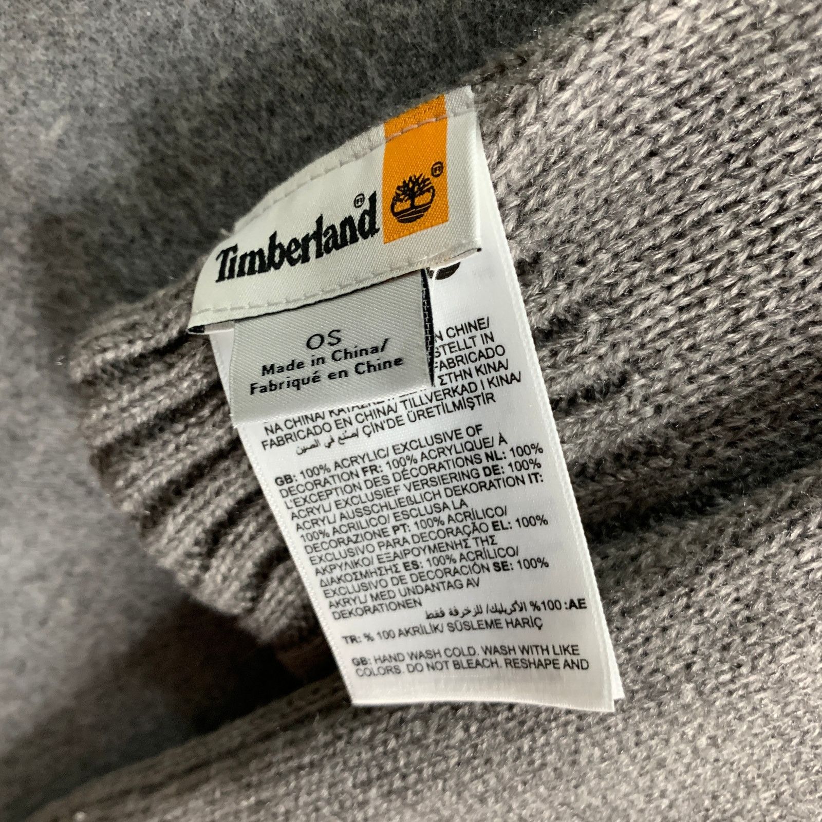 Timberland Timberland Gray Knit Scarf Adult Unisex One Size Size ONE SIZE - 3 Thumbnail