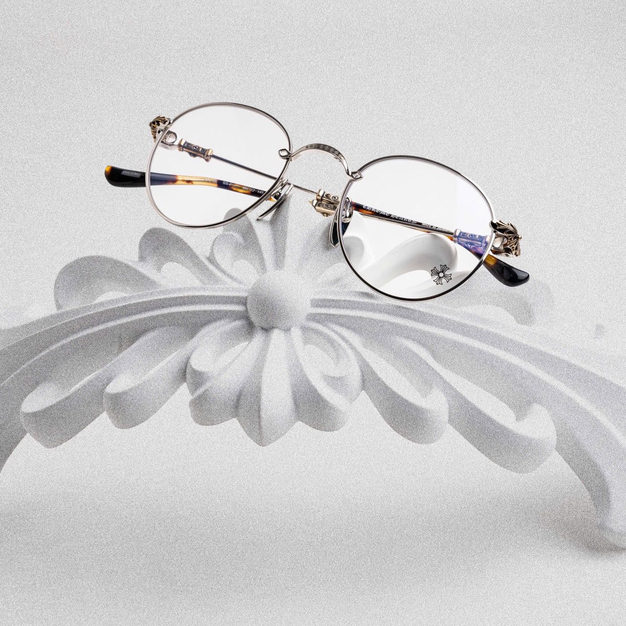 Chrome Hearts CHROME HEARTS BUBBA - A SHINY SILVER - PLASTIC GLASSES Size ONE SIZE - 6 Thumbnail