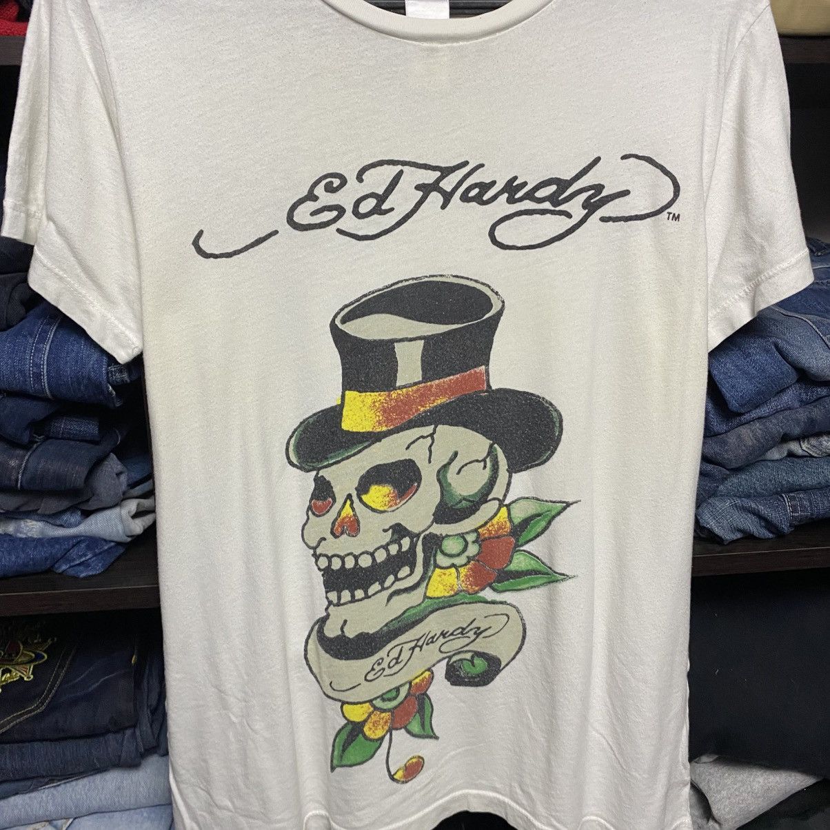 Ed Hardy Vintage Ed Hardy by Christian Audigier y2k opium tee size S Size US S / EU 44-46 / 1 - 2 Thumbnail