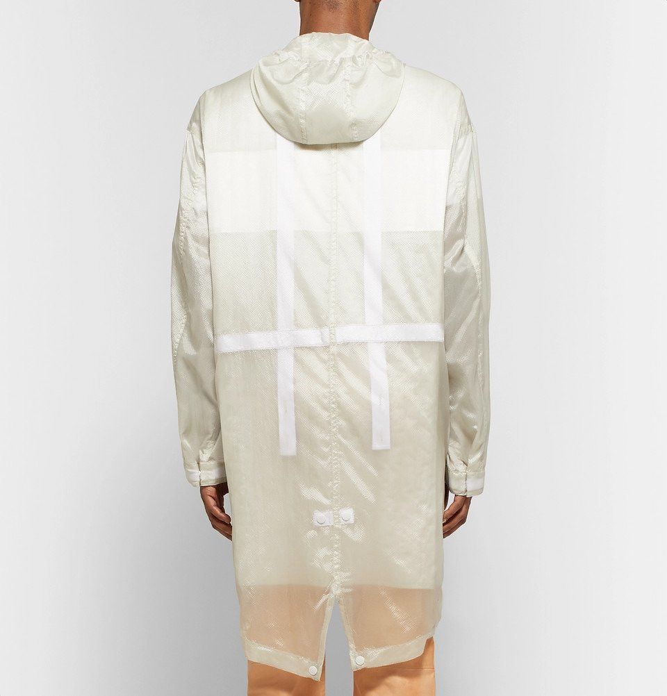 Helmut Lang o1tko11224 Oversized Transparent Parka Coat in Ivory Size US S / EU 44-46 / 1 - 4 Thumbnail