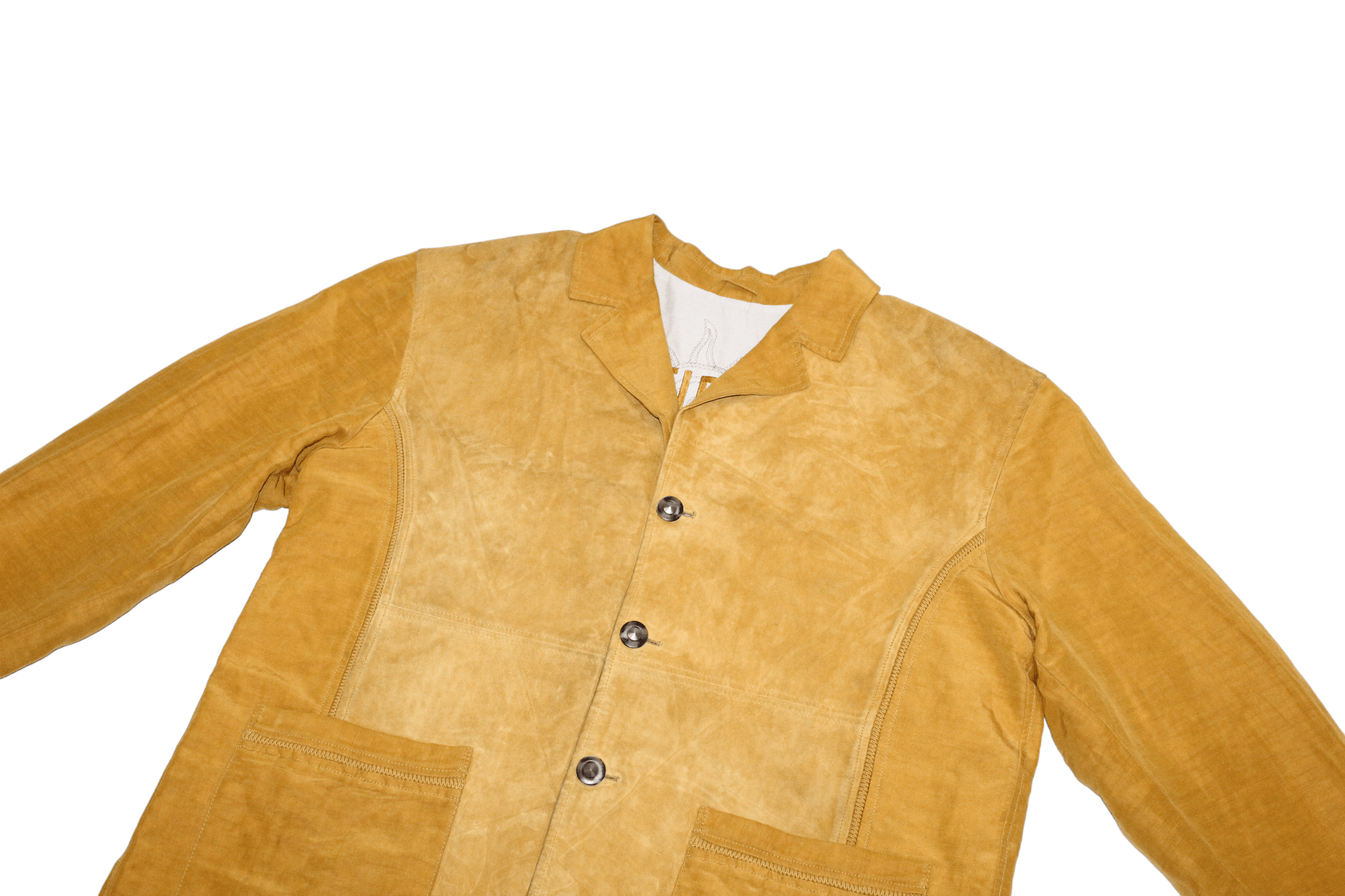 Vintage 90s Seldom by Francois Martin Suede Leather Chore Jacket Size US XXL / EU 58 / 5 - 5 Thumbnail