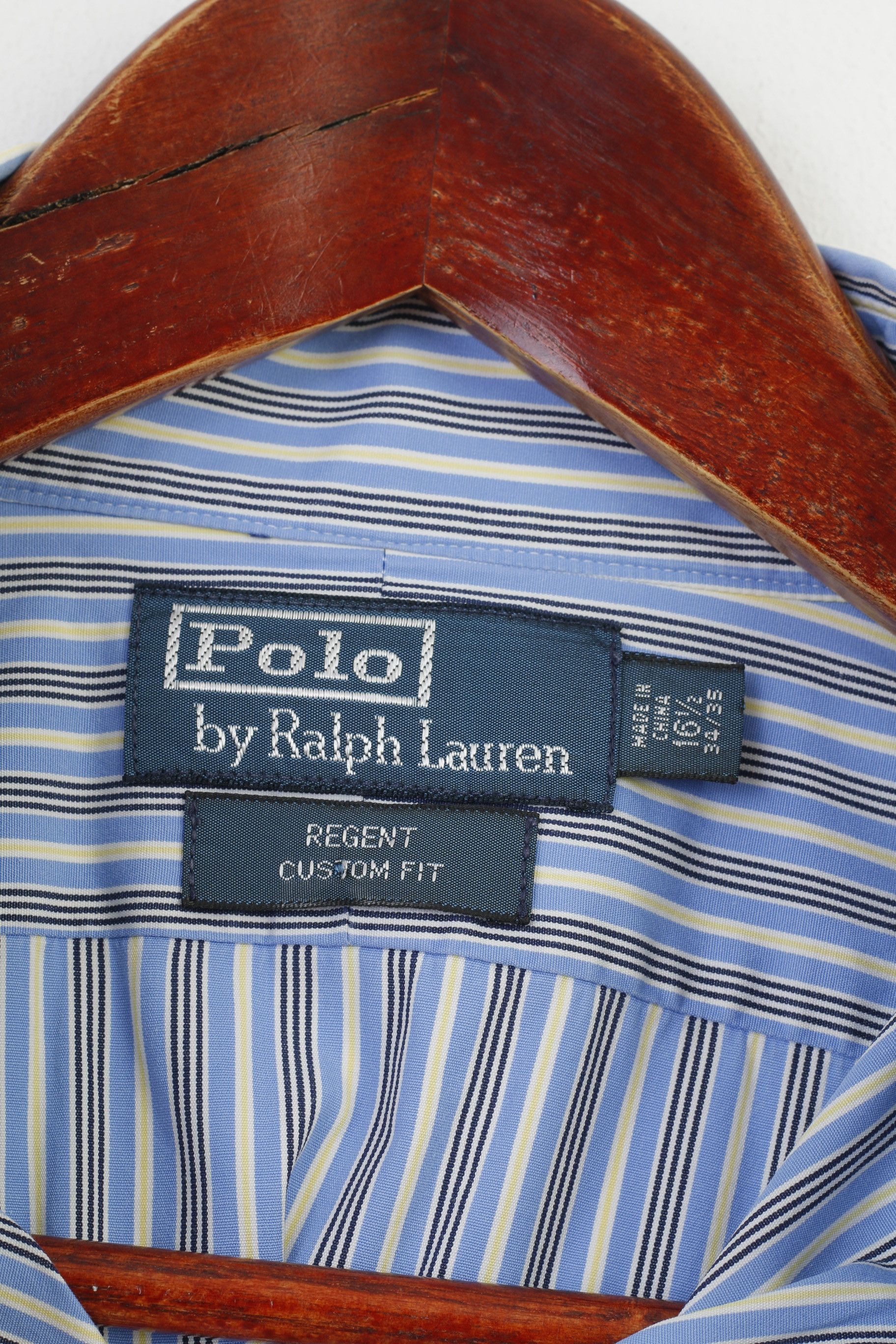 Polo Ralph Lauren × Vintage Polo by Ralph Lauren Men 34 16.5 XL Casual Shirt Blue 10686 Size US XL / EU 56 / 4 - 4 Thumbnail