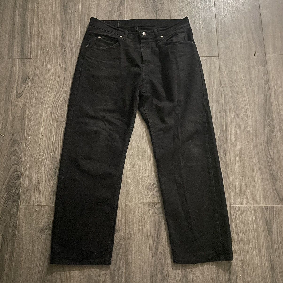 Wrangler black baggy wrangler jeans men | Grailed