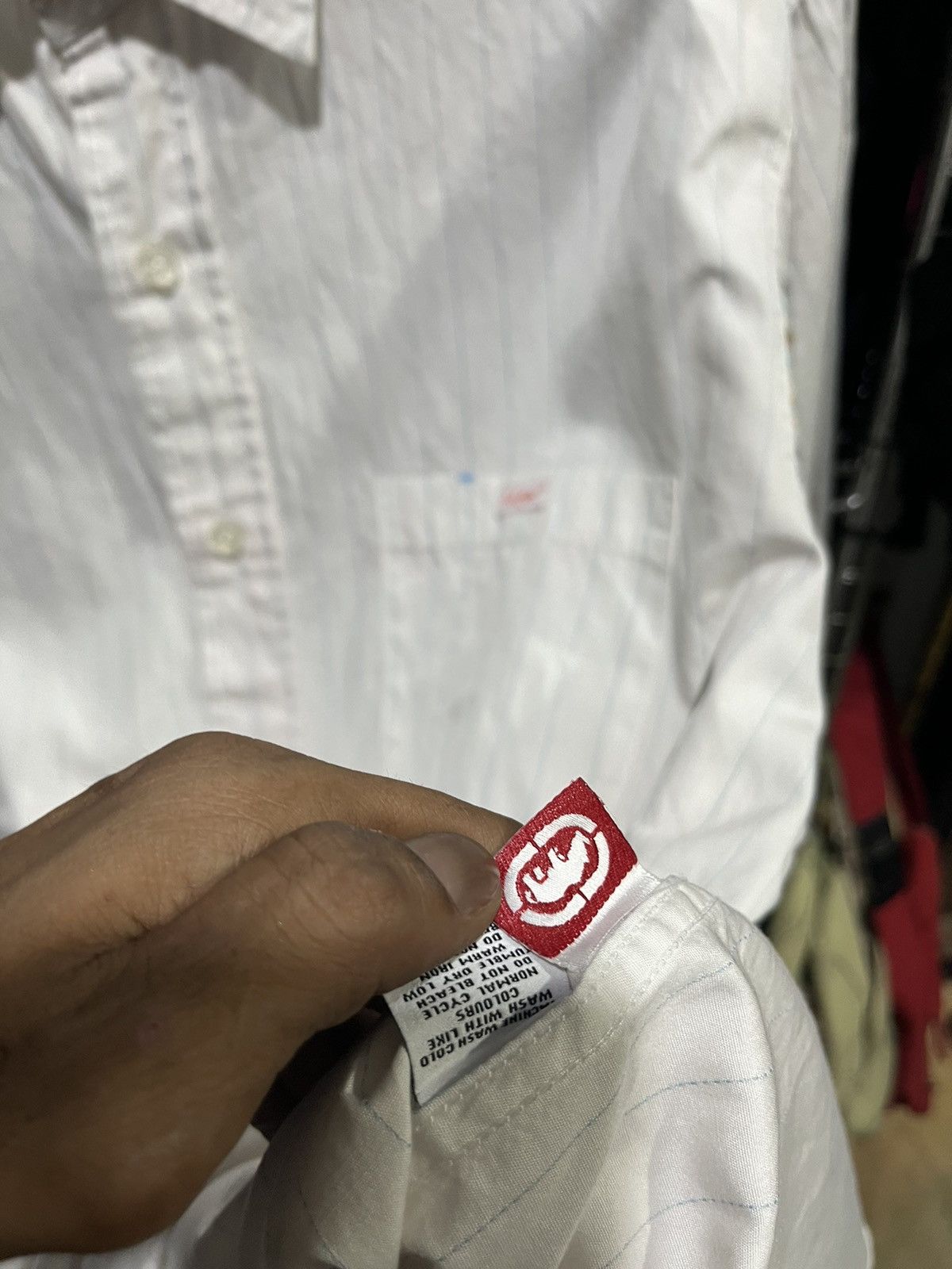 Ecko Unltd. Ecko Unltd. World Famous Hip Hop Striped Shirt Y2K Size US XL / EU 56 / 4 - 7 Thumbnail