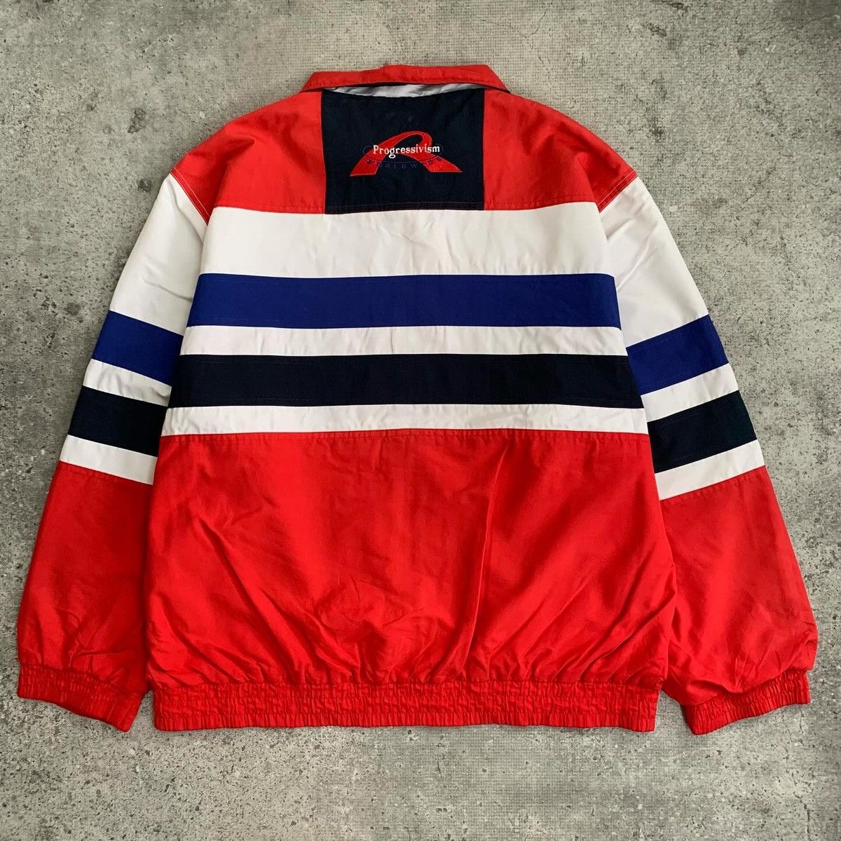 Vintage Vintage windbreaker jaket 3tone rapido Size US L / EU 52-54 / 3 - 2 Thumbnail