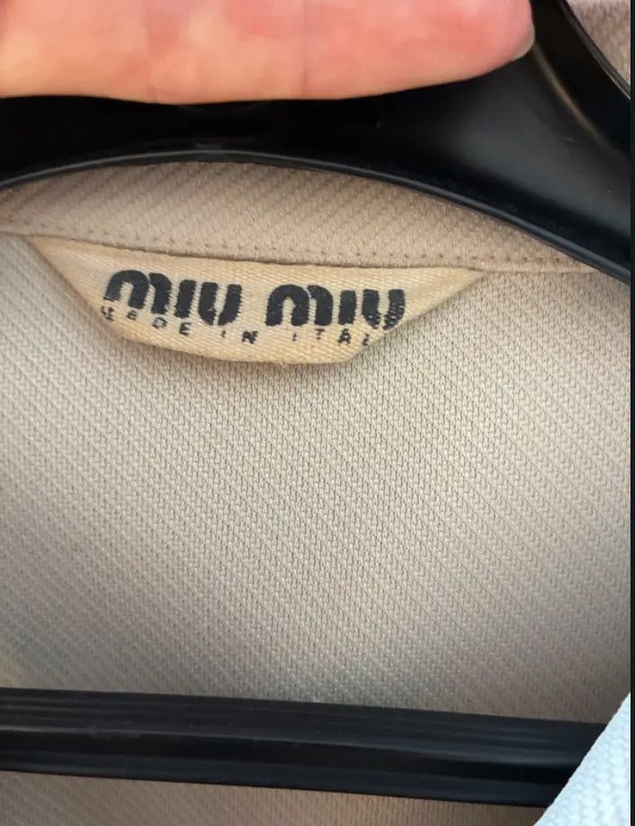 Miu Miu Miu Miu Jacket 1999 Coat Blazer 1998 Crop Top Trucker EX0115 Size S / US 4 / IT 40 - 4 Thumbnail